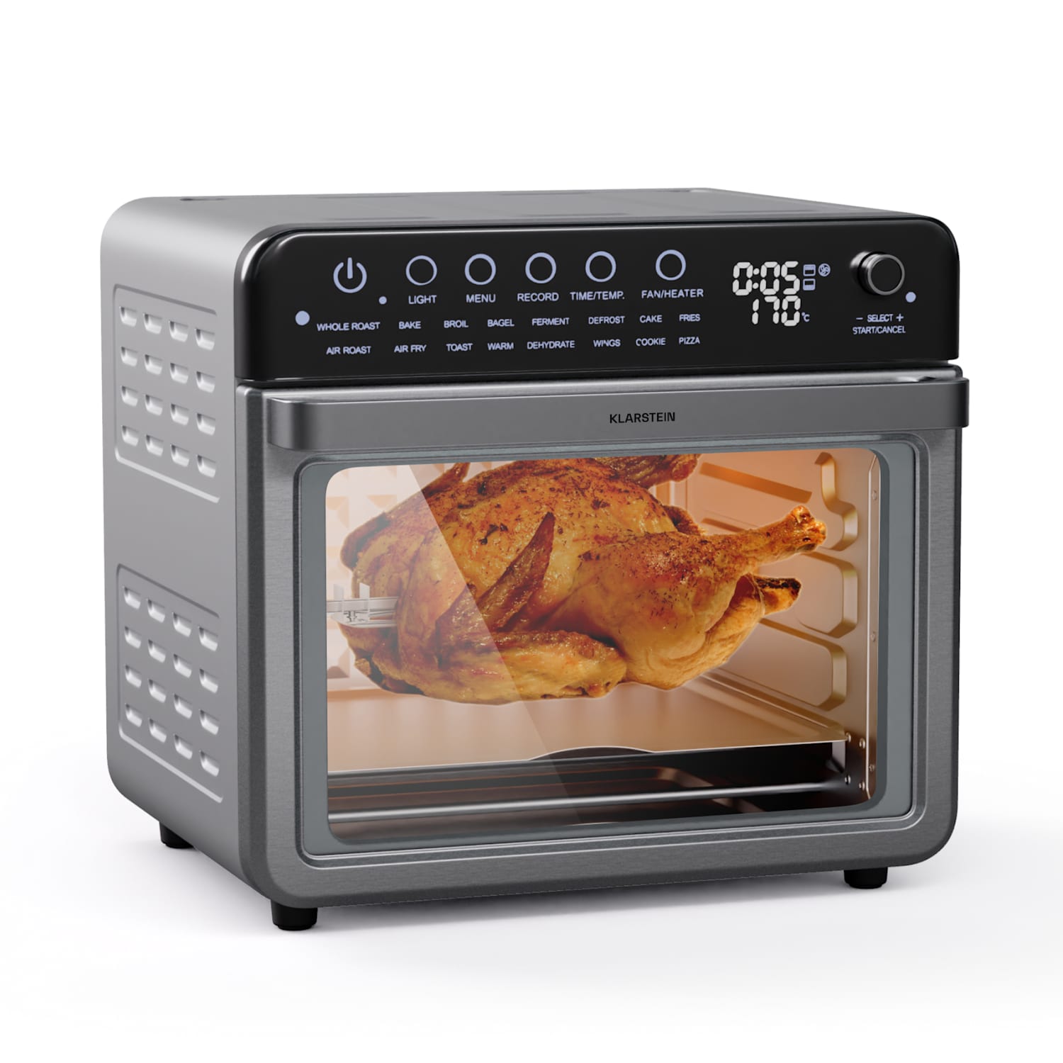 Air Glaze, digitálna teplovzdušná fritéza, 2000 W, 34 l, 16 programov, horný a dolný ohrev
