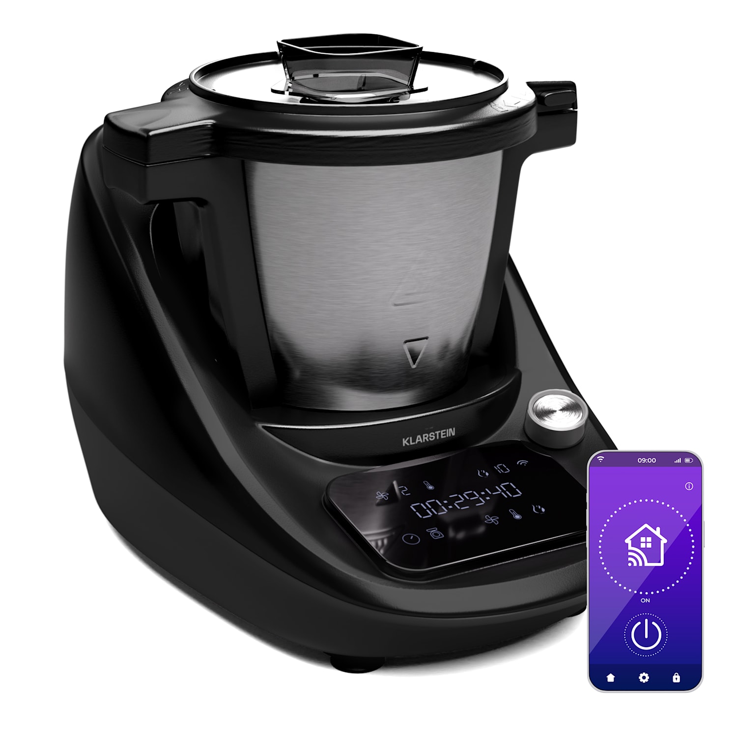 Klarstein Aria Smart | Küchenmaschine | 3,3 Ltr | App