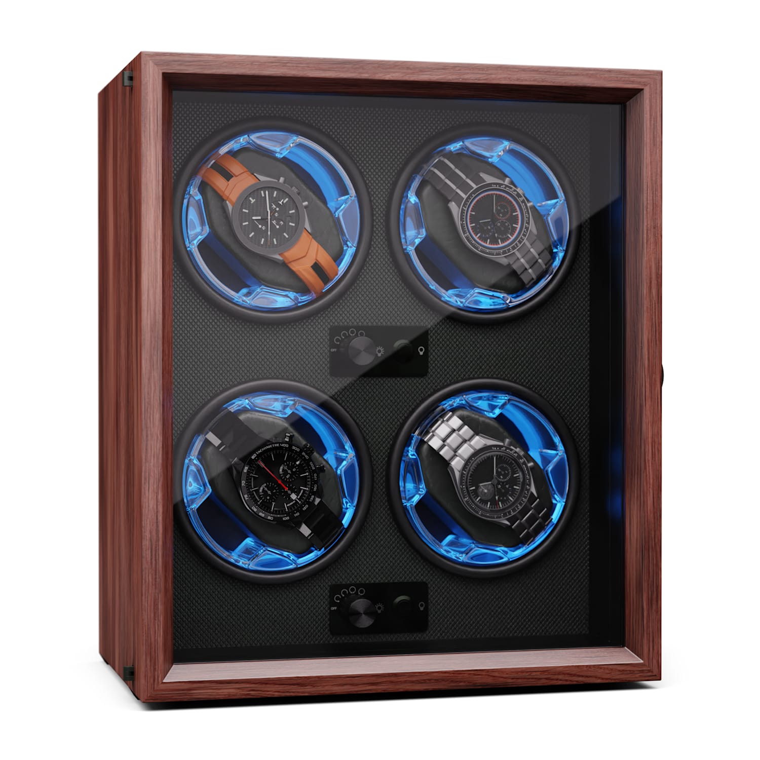 Klarstein Brienz 4 watch winder 4 watches 4 watches Walnut