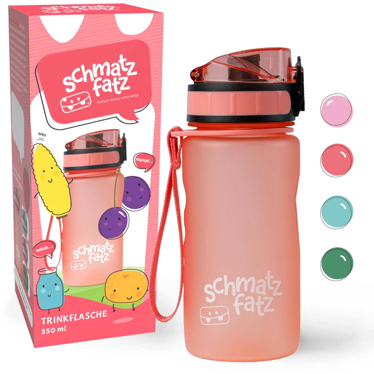 schmatzfatz botella deportiva 350 ml 24 cm Tritan