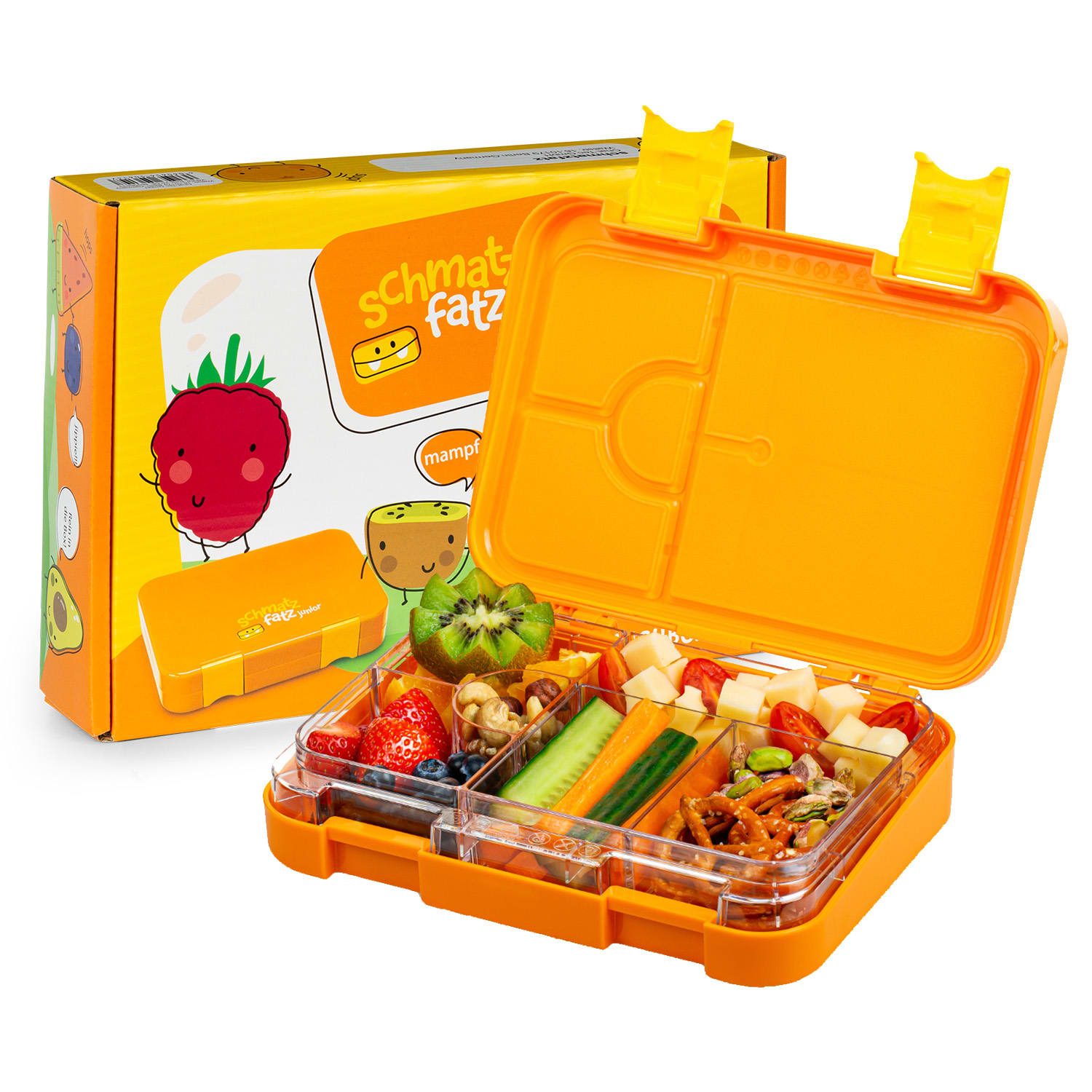 Fiambrera junior 6 compartimentos schmatzfatz 21,3 x 15 x 4,5 cm (AnxAlxP)