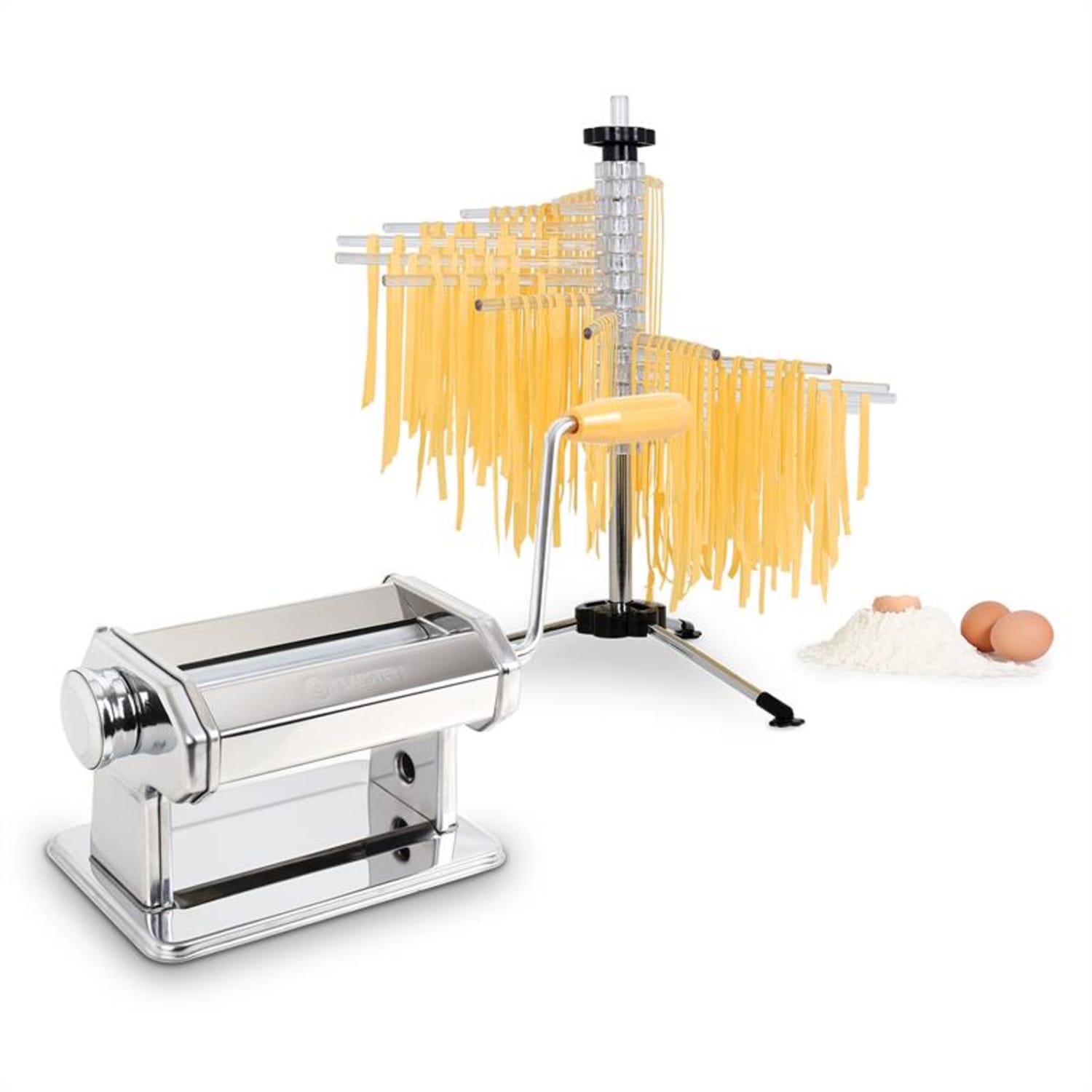 Klarstein Pasta Set, zariadenie na prípravu cestovín, ušľachtilá oceľ & susič cestovín Verona