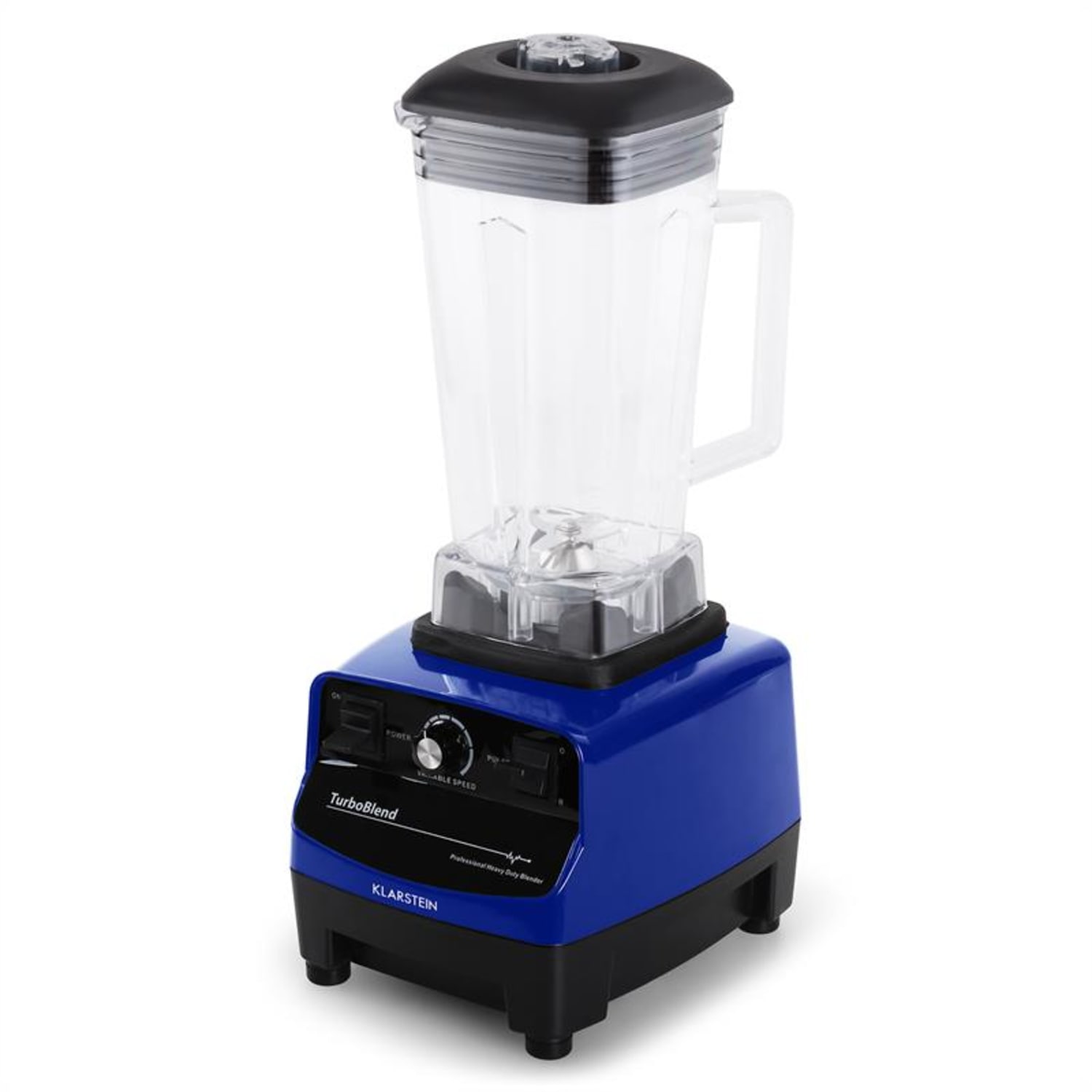 Herakles 3G Standmixer Blau mit Cover 1500W 2,0 PS 2 Liter BPA-frei