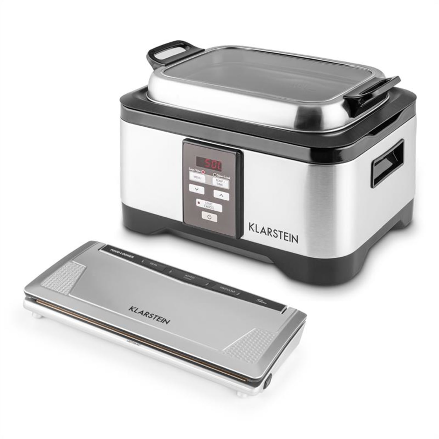 Klarstein tastemaker sous vide, set vacuum cleaner foodlocker + sous vide Garer + pungă