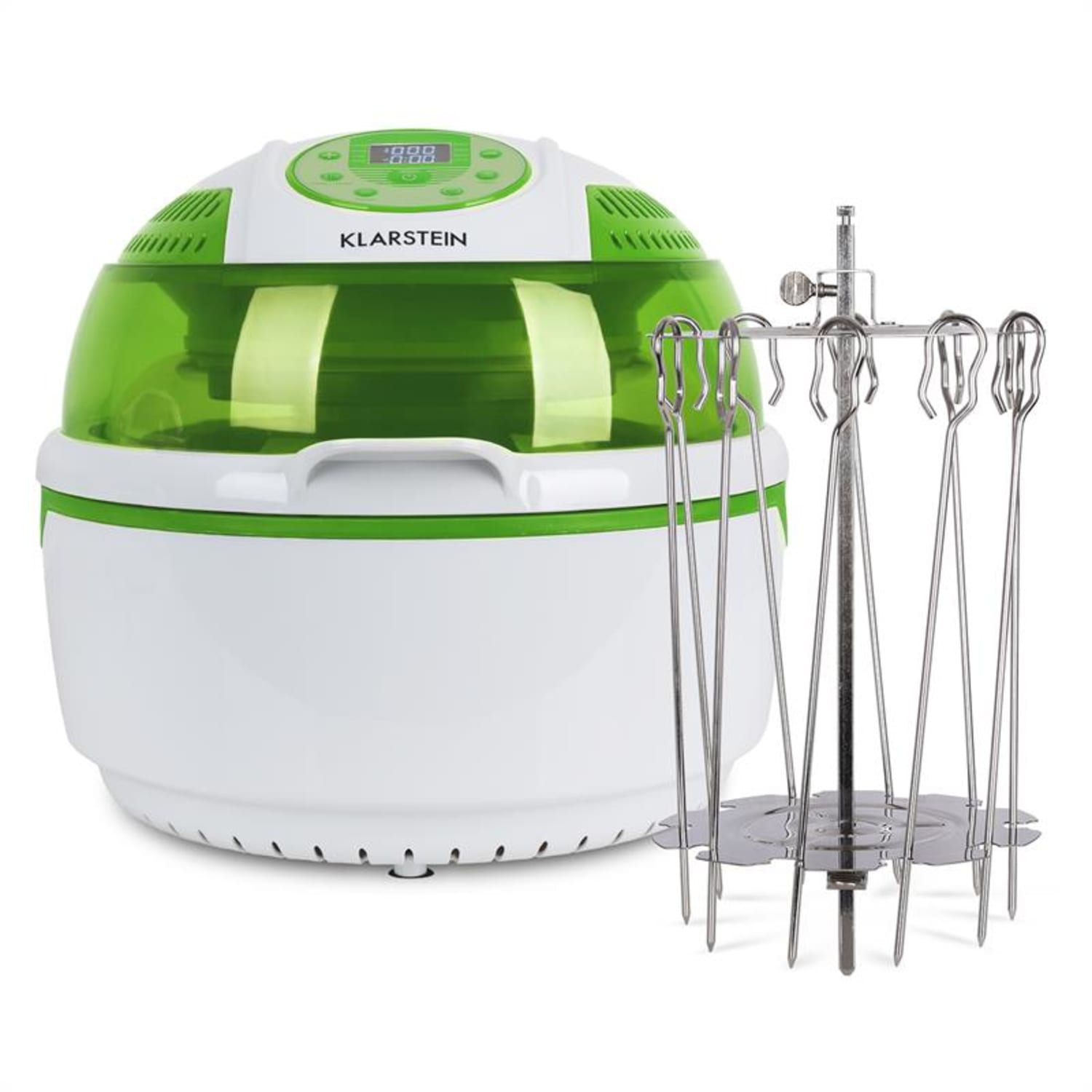 VitAir Groene Bundel Set | 1400W heteluchtfriteuse 9L | draaispiesrotor