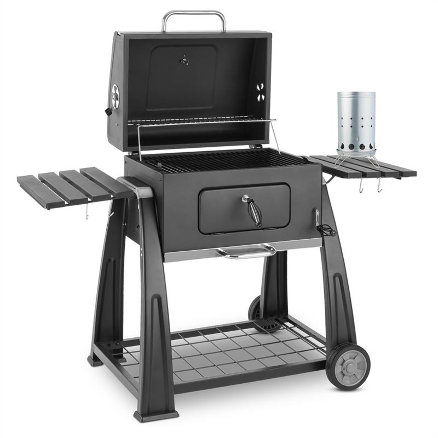 Bigfoot Set parrilla carbón BBQ ahumadero + encendido eléctrico