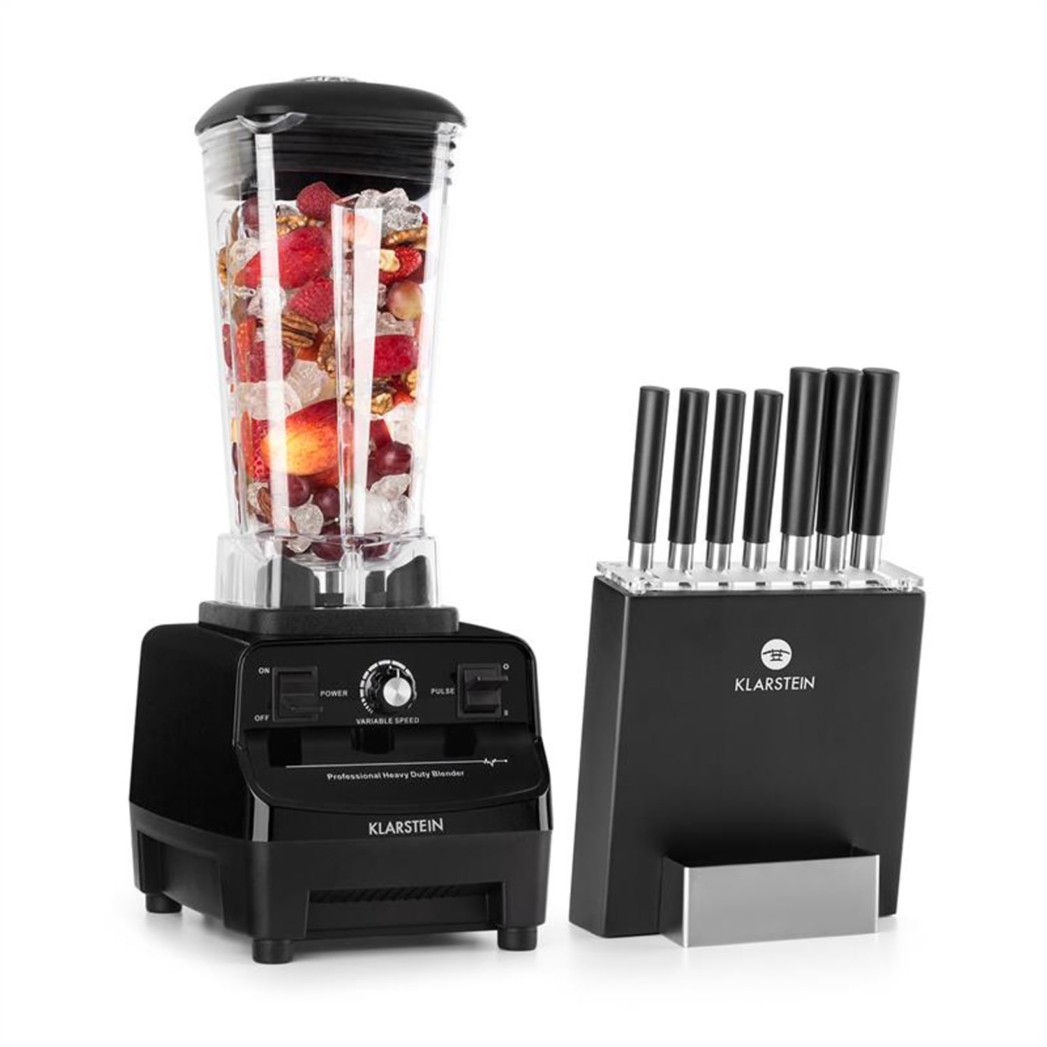 Herakles 3G Kitano Power-Mixer -veitsisetti 1500W BPA-vapaa 2l / 7 veistä