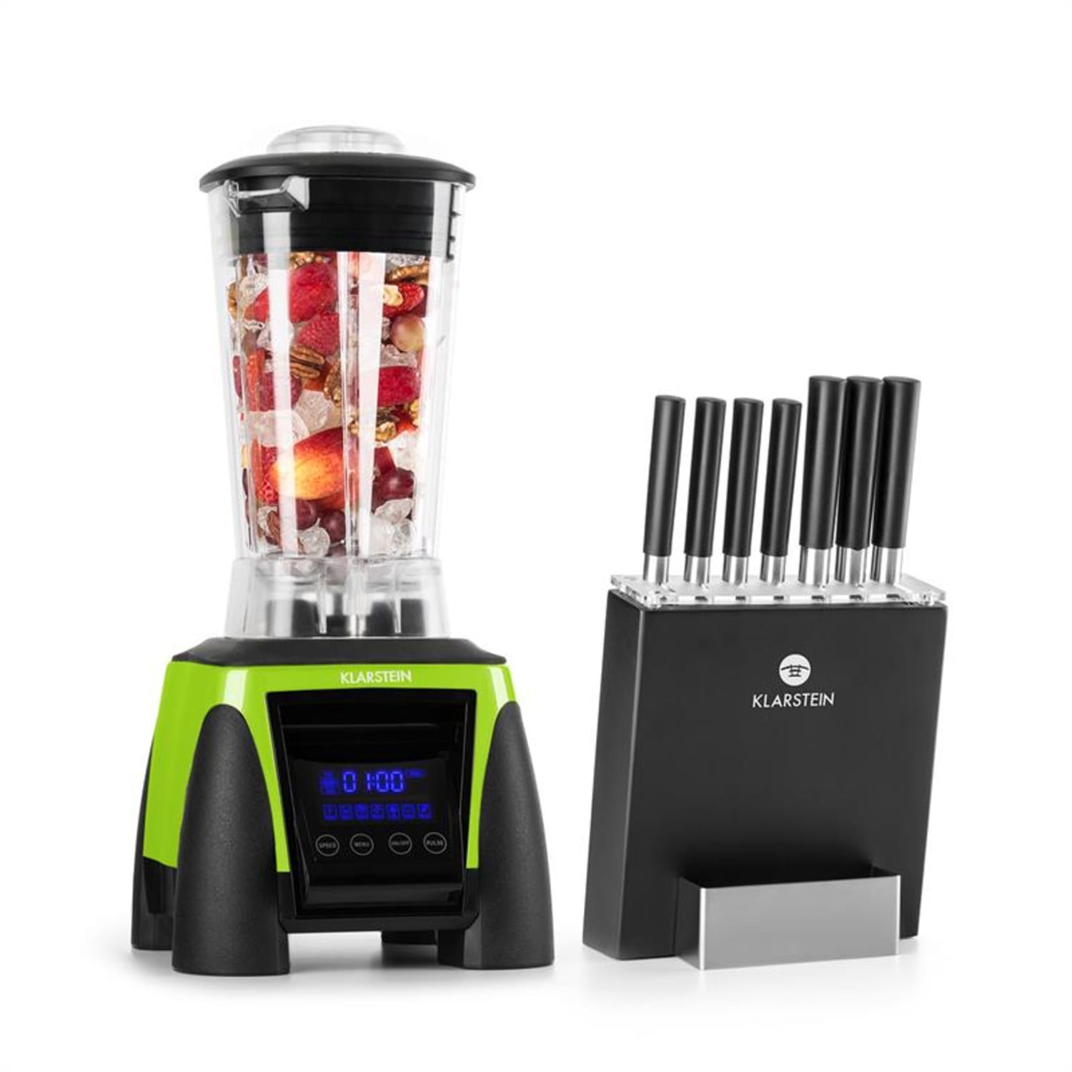 HERAKLES 8G KITANO, POWER MIXER, KÉSEK, KÉSZLET, 1800W BPA-FREE 2L / 7 KÉS
