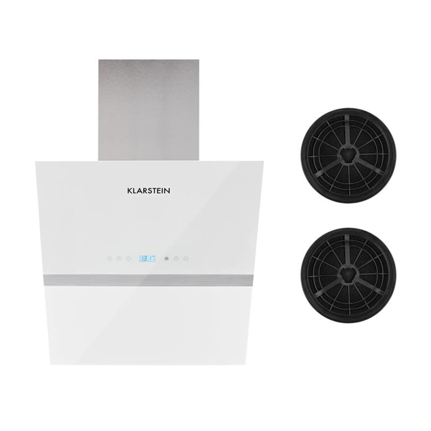 Aurea VII Campana extractora Set de circulación de aire 60cm Filtro de carbón activado blanca