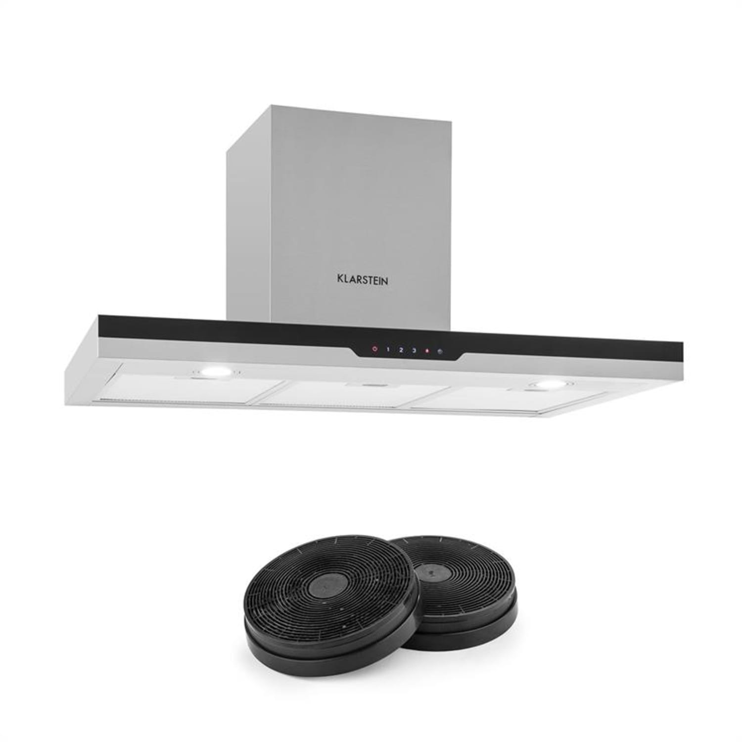Finessa, digestor, sada na recirkulačnú prevádzku, 90 cm, 635 m³/h, 2 filtre s aktívnym uhlím