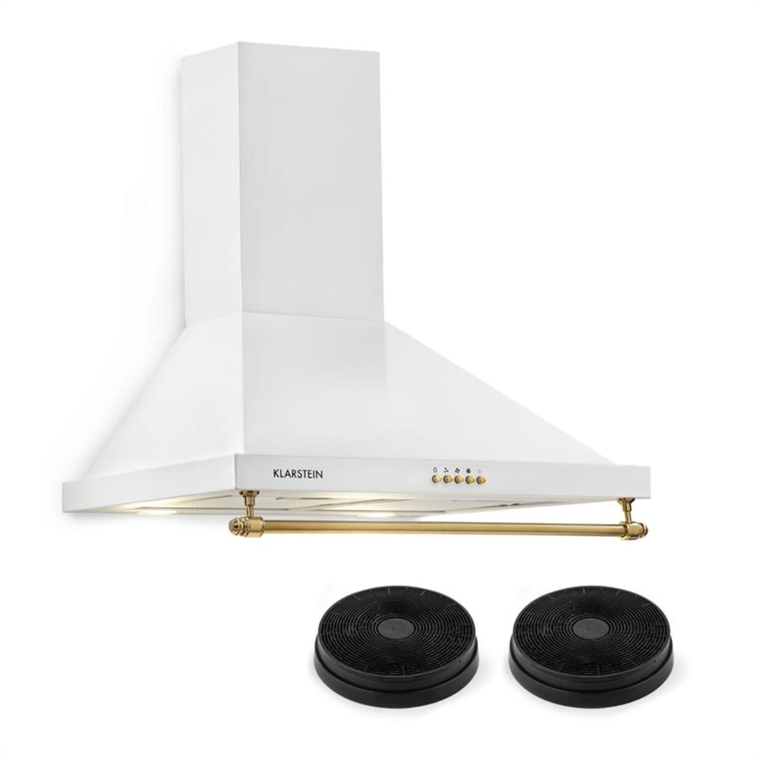 Montblanc Hotte aspirante + 2 filtres recyclage d'air 610m³/h - blanc
