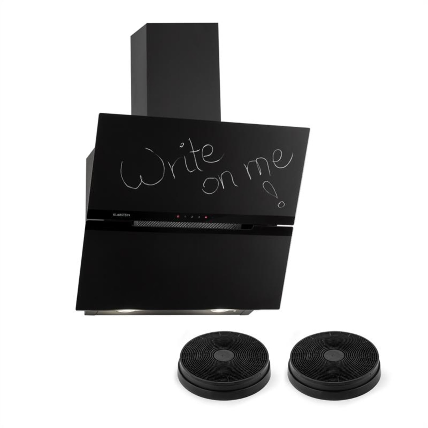 Santa Clara Hotte aspirante + 2 filtres recyclage d'air 165W - noir