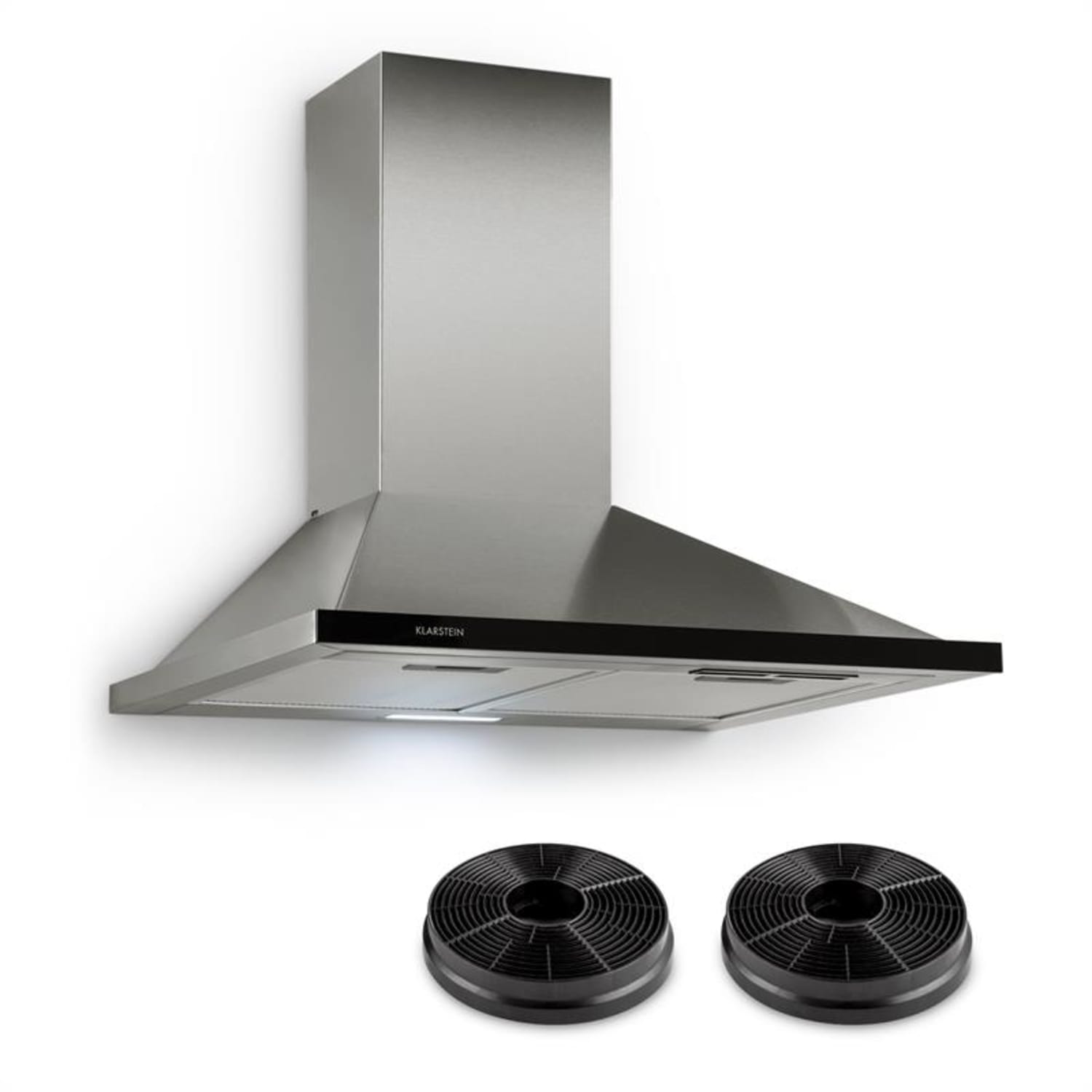 Galina Dunstabzugshaube Umluftset 60 cm 350 m³/h LED Edelstahl
