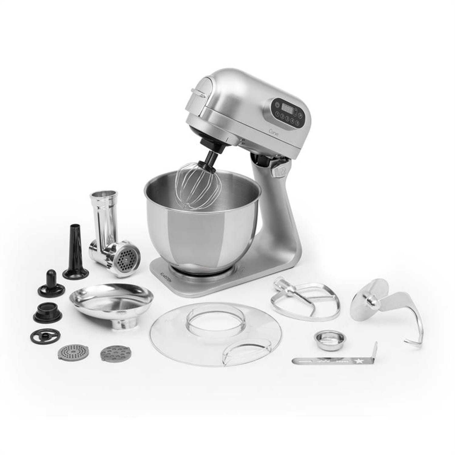Curve Plus Küchenmaschinen-Set | 5l | 4-in-1 Fleischwolf | silber