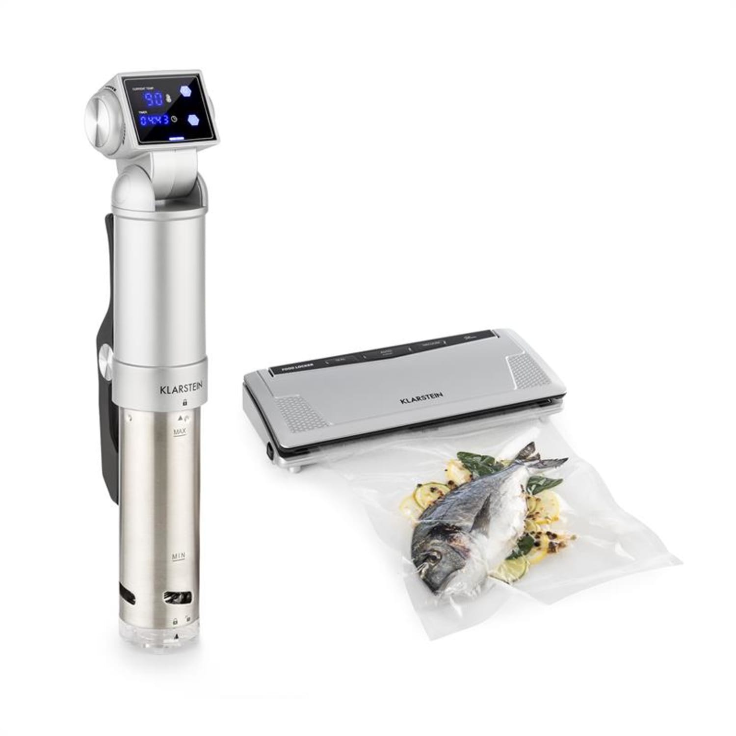 Quickstick Pro Foodlocker Silver Set, set, aragaz sous-vide, aparat de vidat