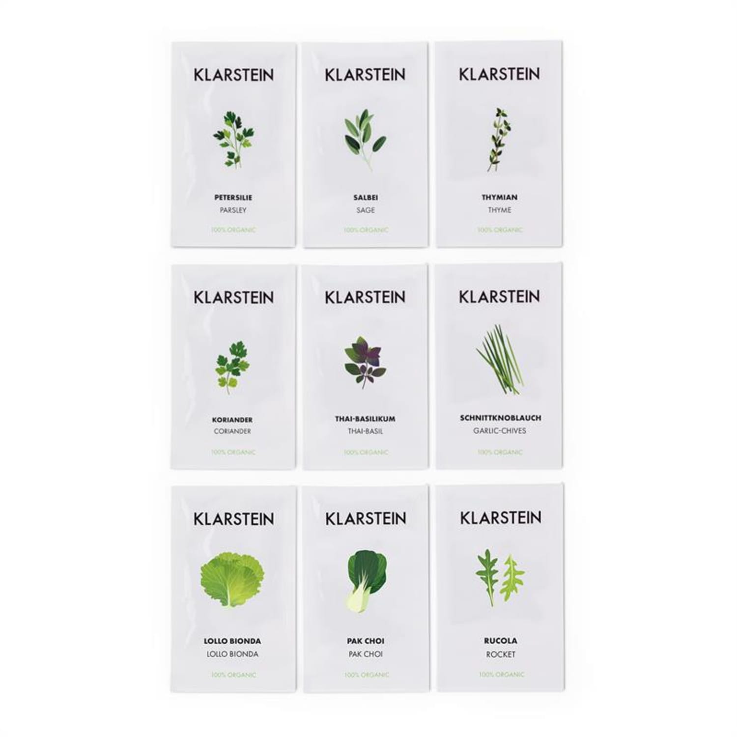 GrowIt Seeds Samen-Set 9x Samen: 3x Asia, 3x Europa, 3x Salat
