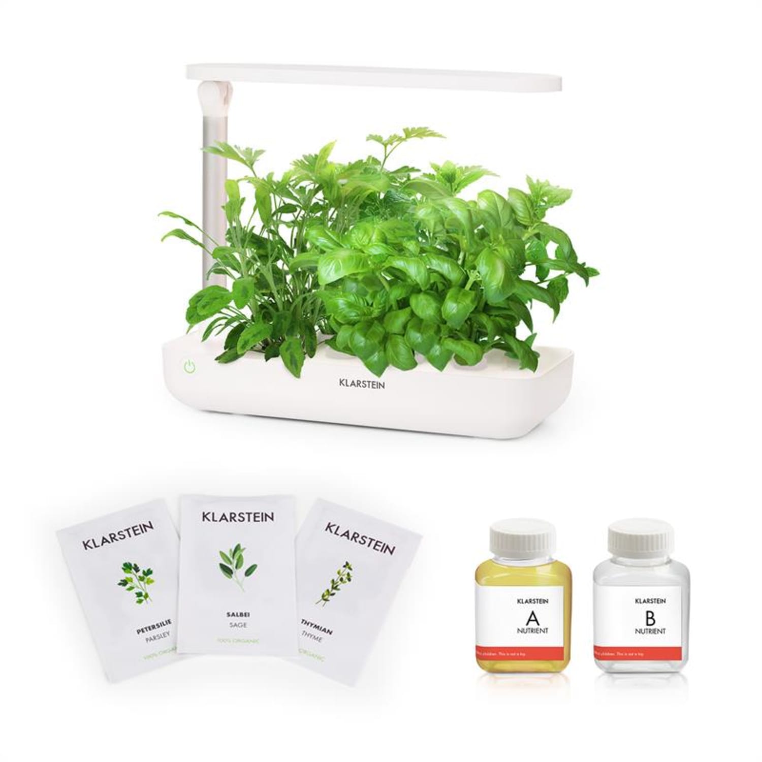 GrowIt Flex Starter Kit Europa, 9 растения, 18 W, LED, 2 л, Europe-Seeds, хранителен разтвор