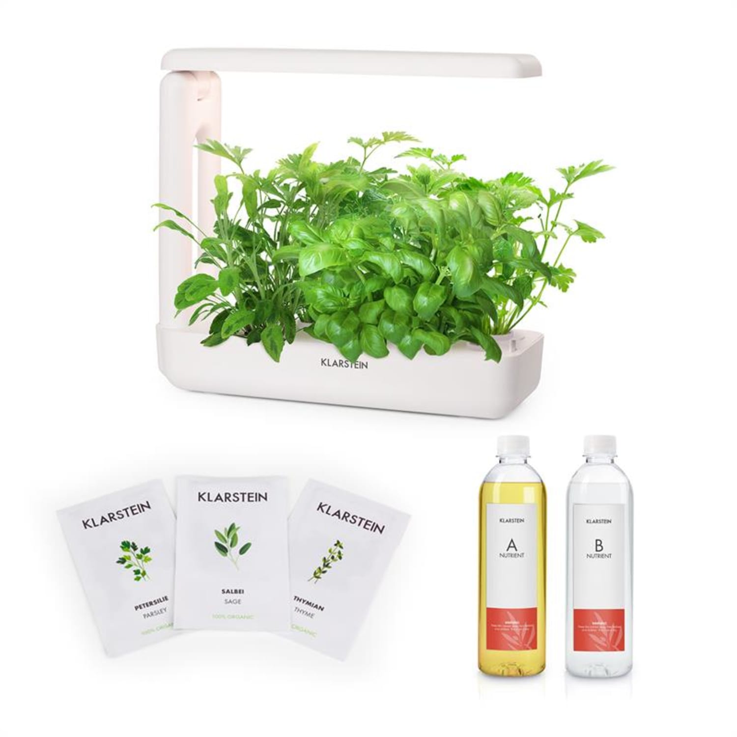 GrowIt Cuisine Starter Kit Europa 12 Plants LED Europe Seeds Nutrient Solution
