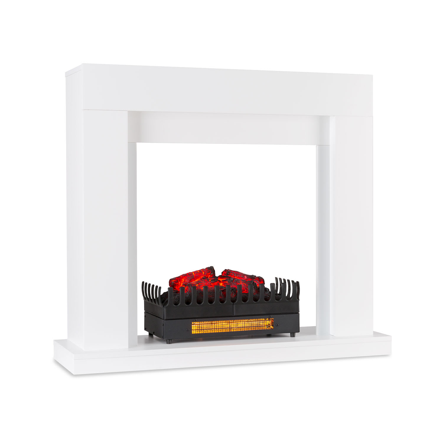 Studio Frame corps de cheminée + insert de cheminée Kamini FX MDF blanc
