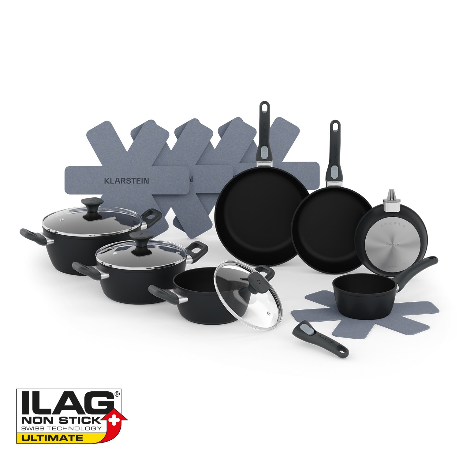 Noto Endurance complete pot and pan set casserole dish Ø 16 cm & 3