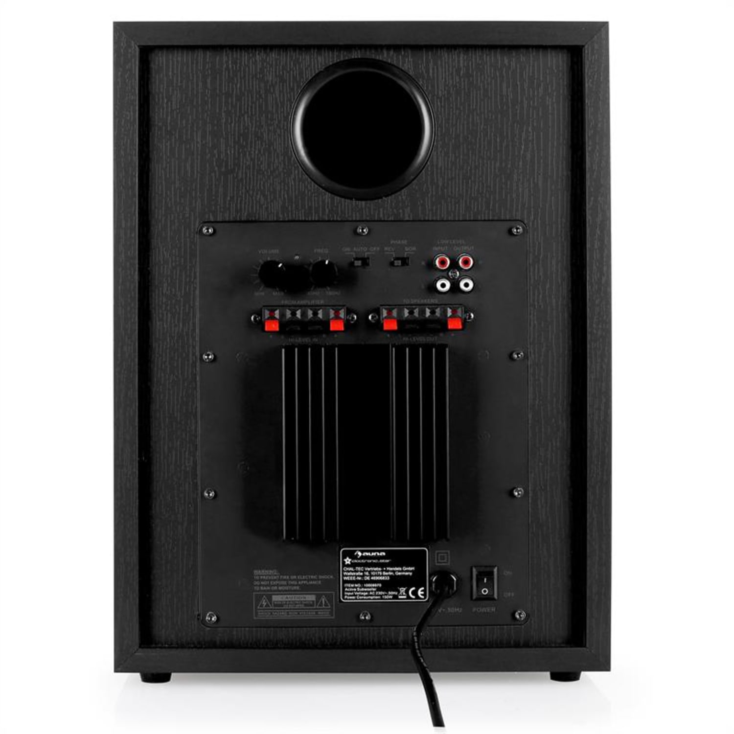 Auna Linie300SWBK Subwoofer actif AUX noir