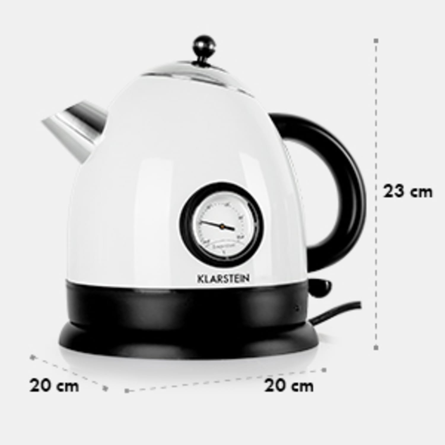 Klarstein TK7-Aquavita-White, biela, 1,5 l 2200 W