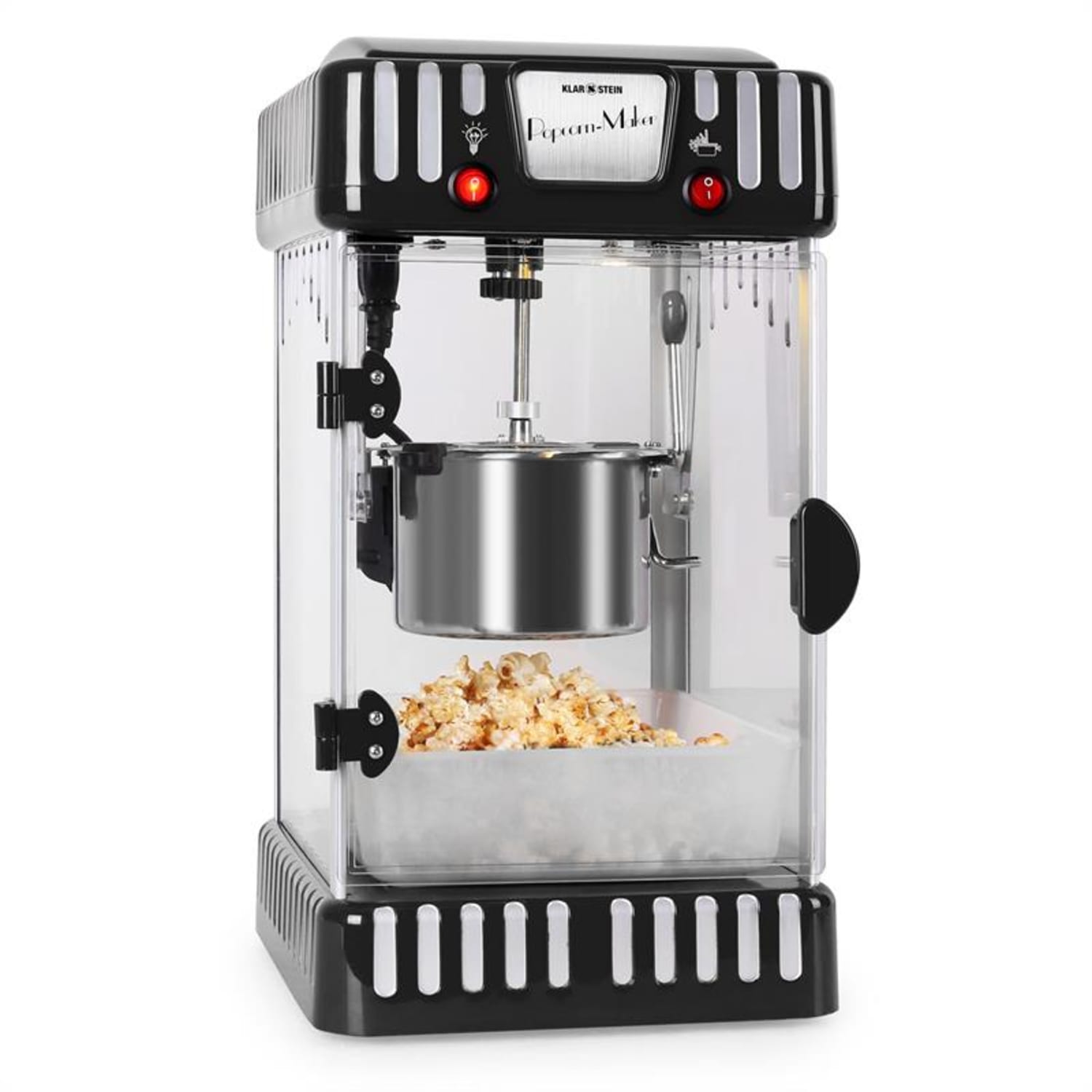 Volcano 300W Popcorn Machine Stainless Steel Kettle Black
