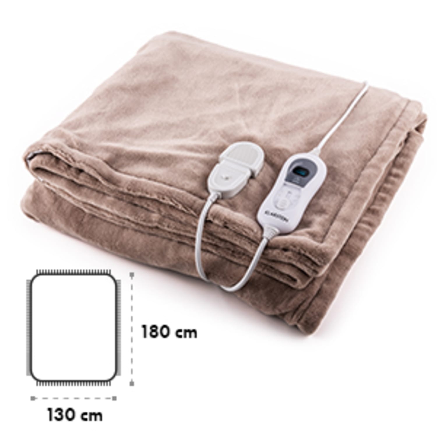 Dr. Watson Manta eléctrica Lavable 120W 180 x 130cm beige