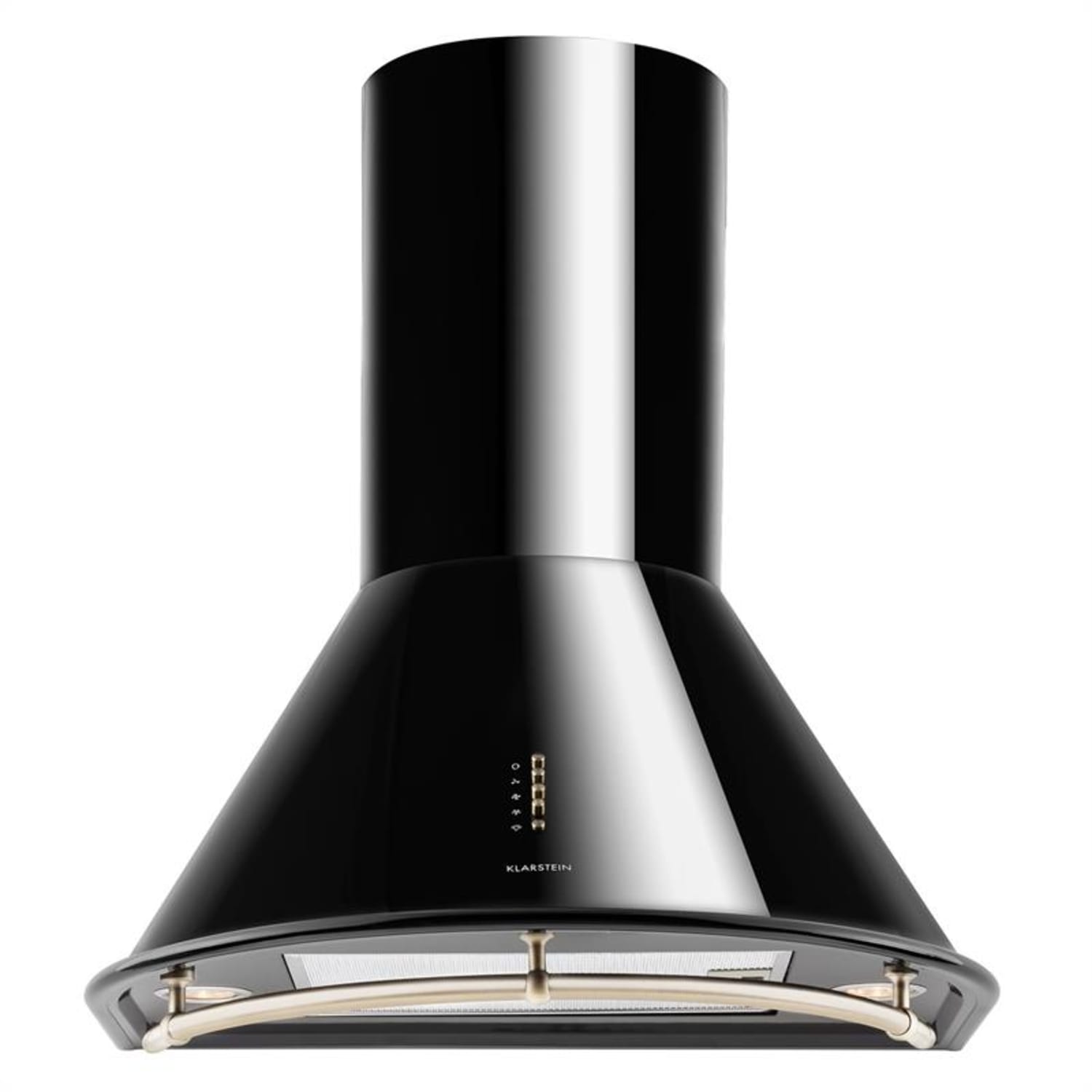 Noir Prima Retro, 60CM, 430 м3/ч,абсорбатор каминен тип, неръждаема стомана,черен