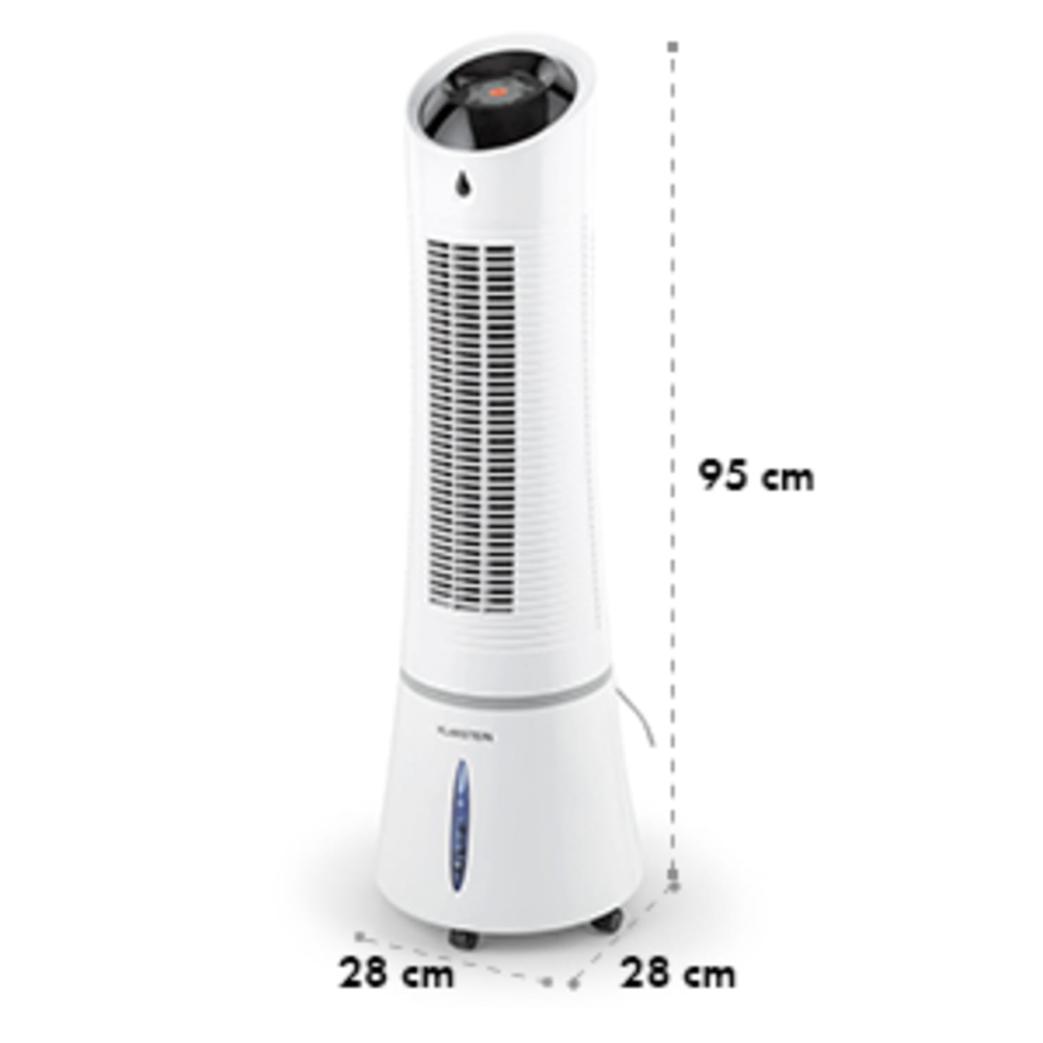 Klarstein Skyscraper Ice 4-en-1 rafraîchisseur d'air 210 m³/h 30 W oscillation gris