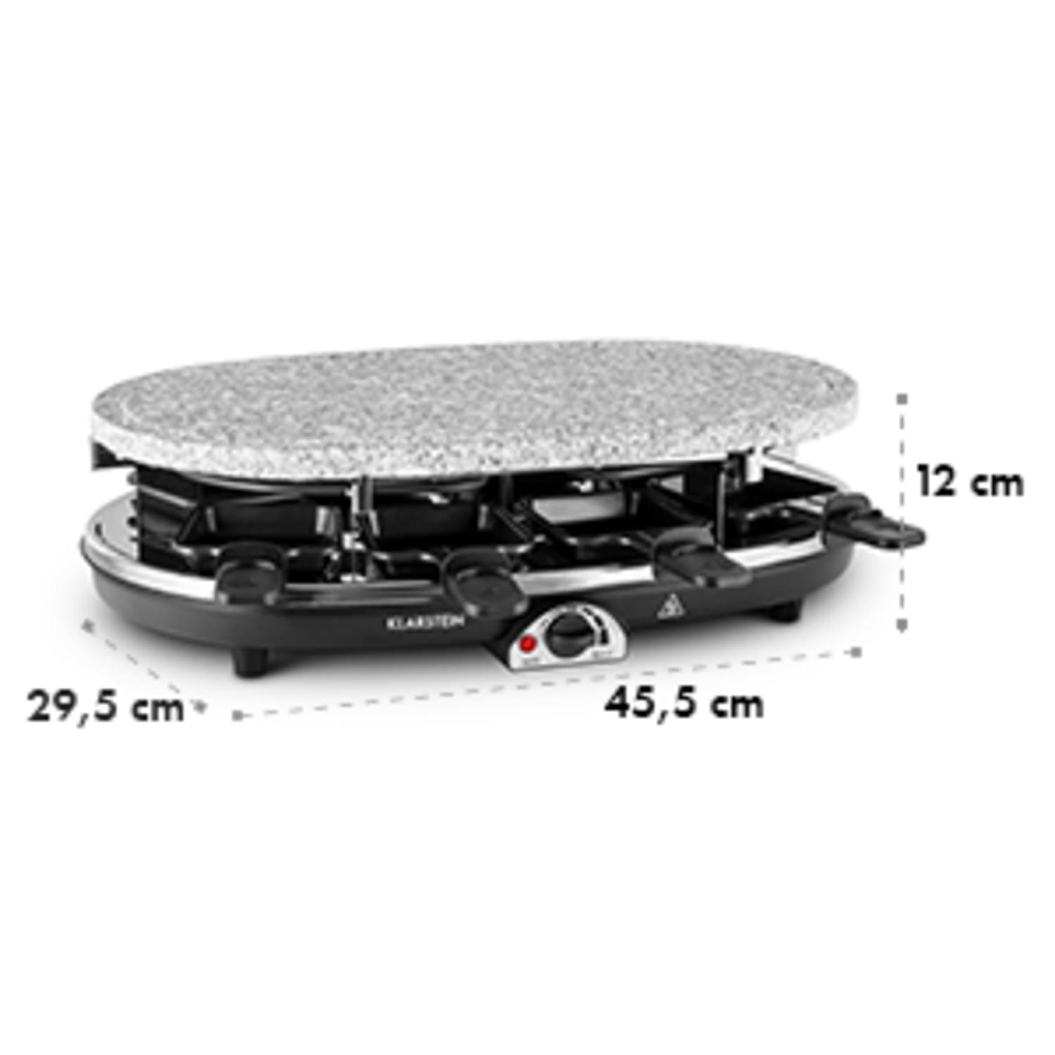 Klarstein Steaklette, 1500W, rakletovací s granitovou platňou, pre 8 osôb