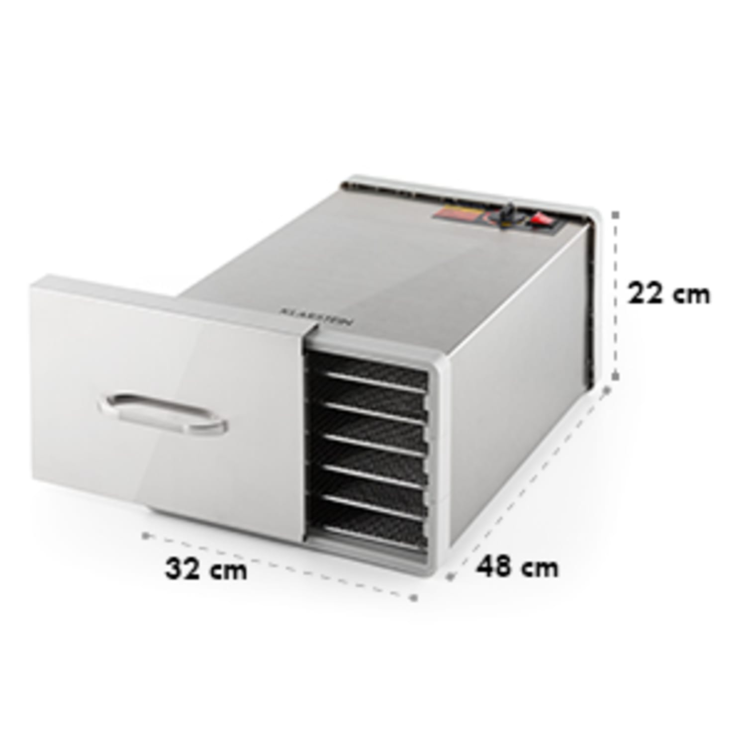 Fruit Jerky Steel 6, szárítógép, dehidrátor, 630 W, 6 emelet, nemesacél
