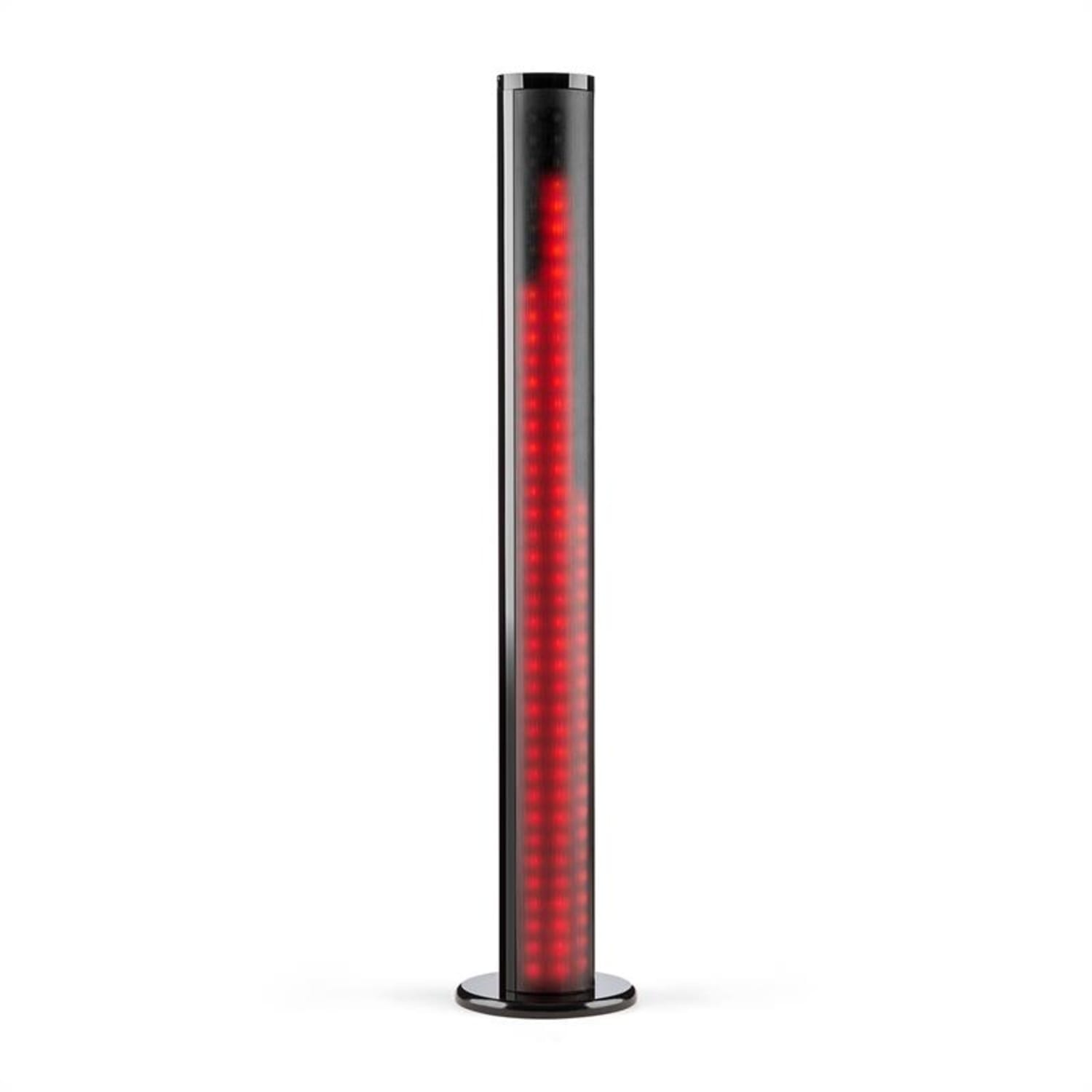 Light Up Tower Speaker40 W Bluetooth LED USB FM black