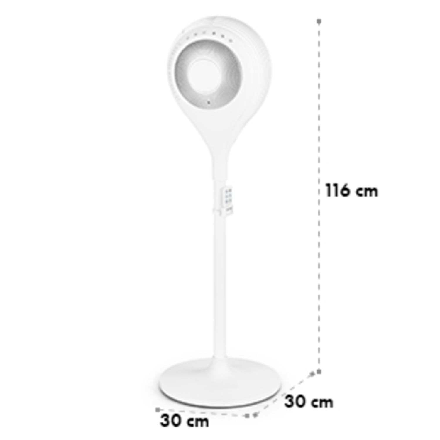 Airflex 360 ° Floor Fan Body Sensor 56 W Remote Control White