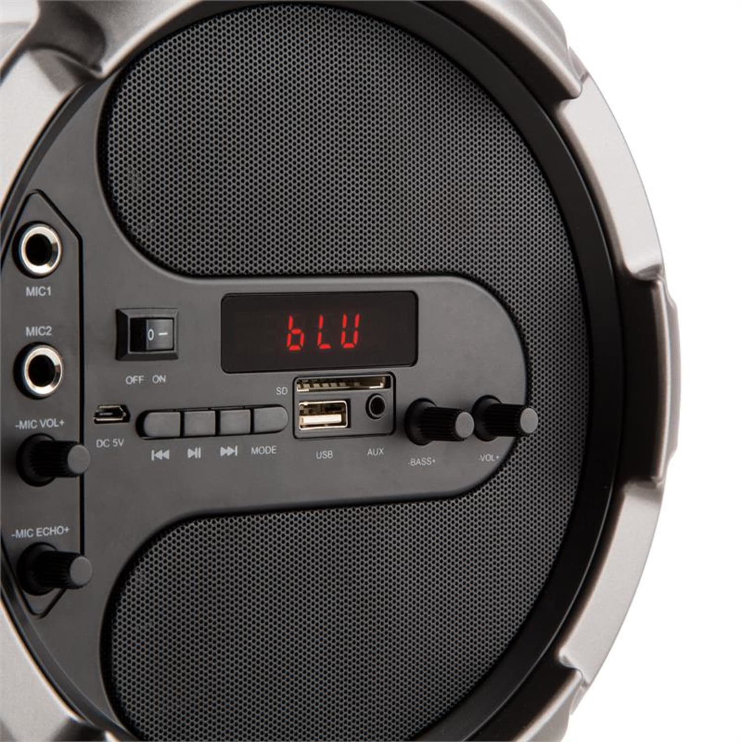 Blaster M tragbarer BluetoothLautsprecher LEDLichteffekt AUX SD USB UKW