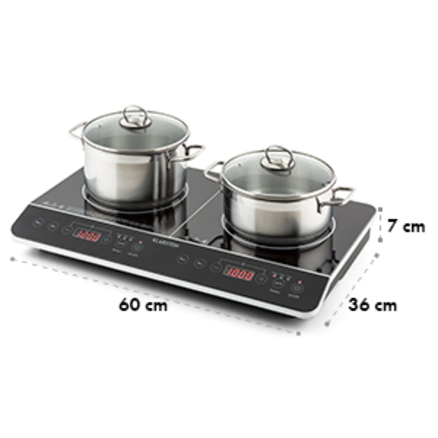 Klarstein VariCook Slim, dvojitá varná doska, 3500 W, časovač, 240 °C, dotyková