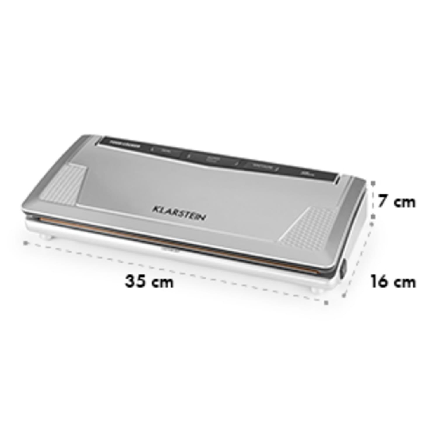 FoodLocker Slim vacuümapparaat 130 W 30 cm dubbele sealnaad 10 vacuümzakken