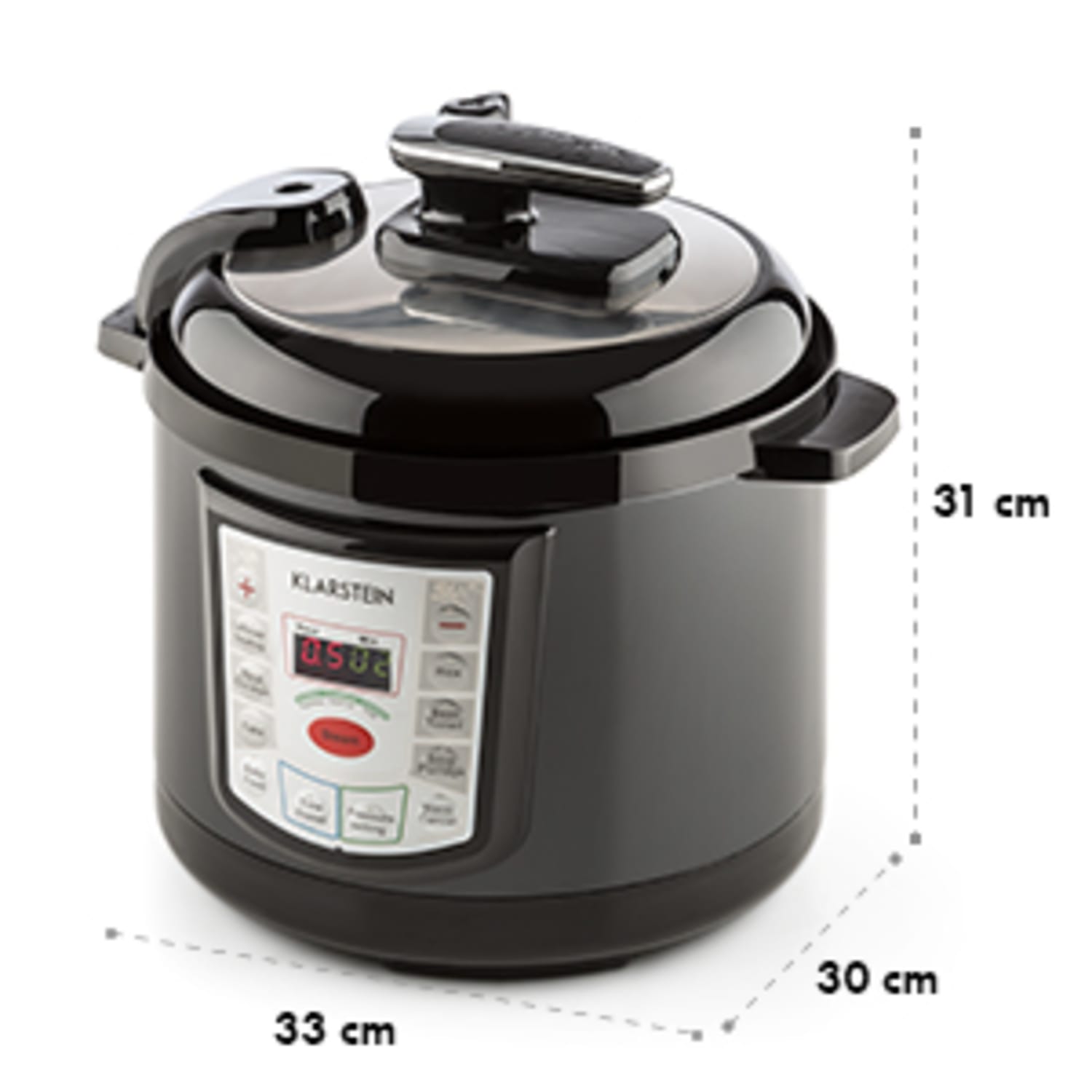 Fast Flavour Multifuncctionele Hogedrukpan Snelkookpan 5 l zwart