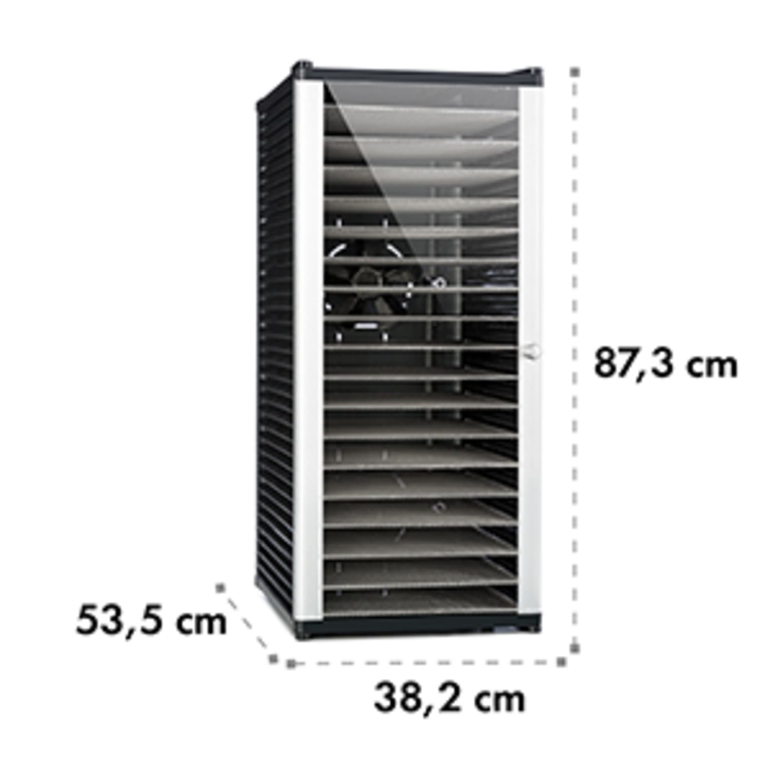 Fruit Jerky 18 deshidratador 1000W 18 pisos de acero inoxidable negro
