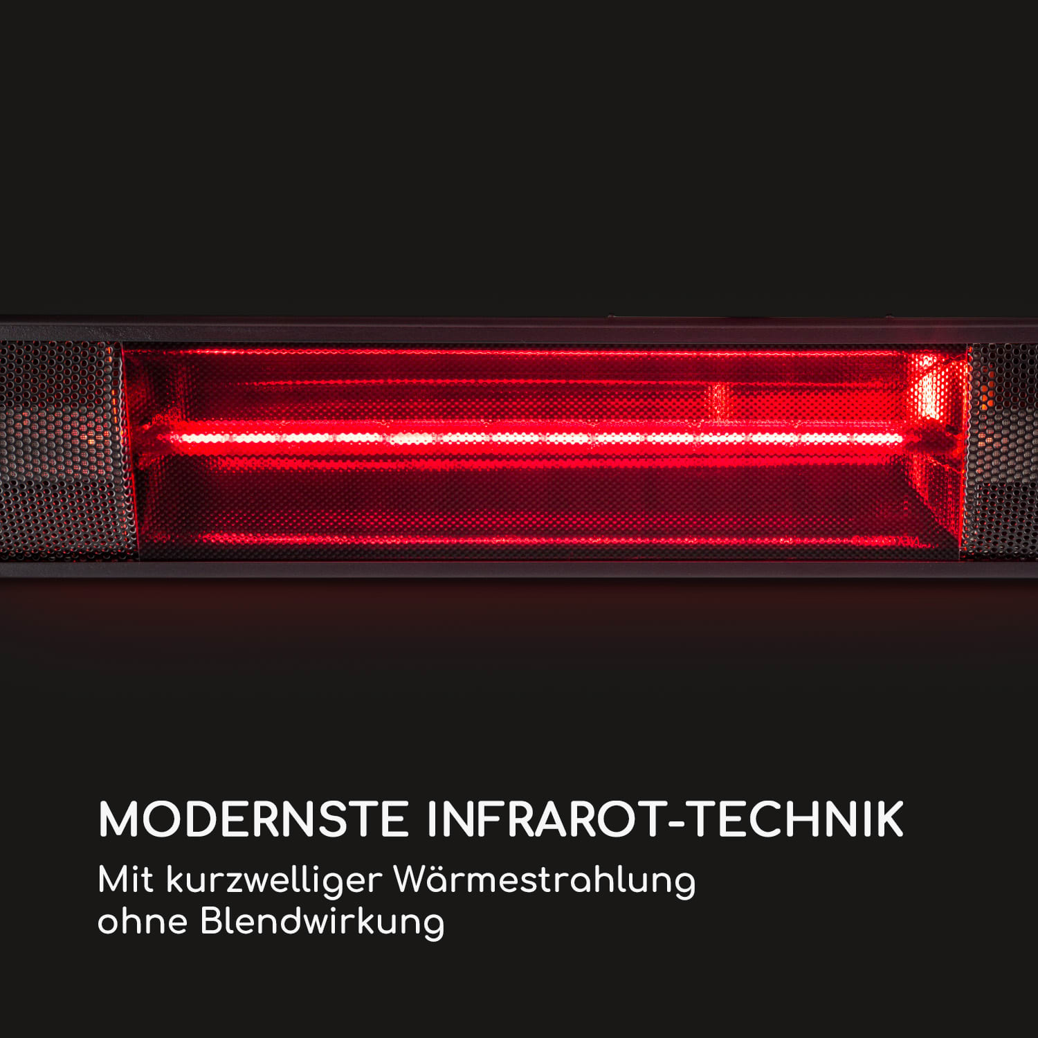 Nitro Terrassenheizstrahler | Infrarot-Heizstrahler | Goldröhre | 2