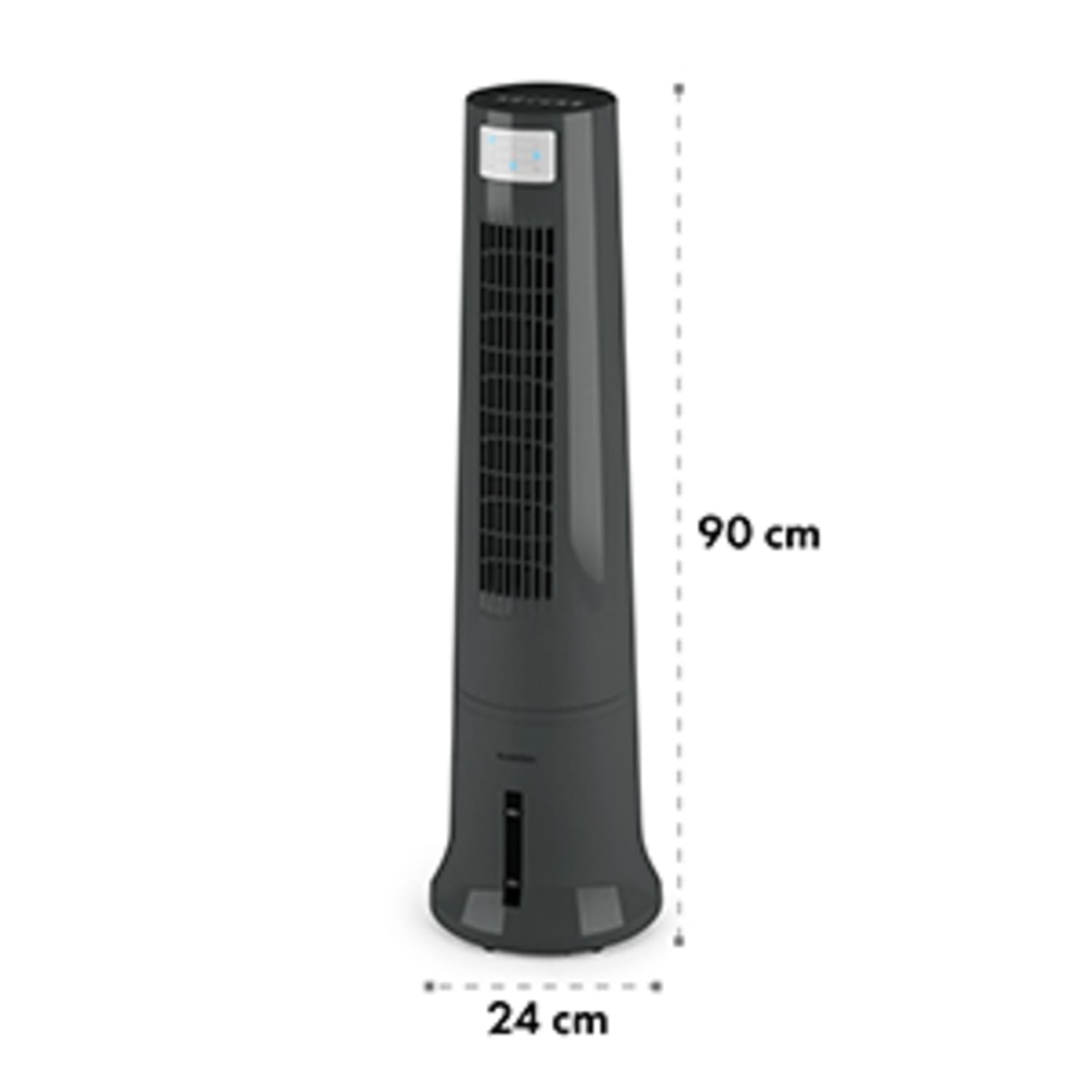 Highrise, ochladzovač vzduchu, ventilátor, zvlhčovač vzduchu, 40 W, 2.5 l, chladiaca náplň, šedý