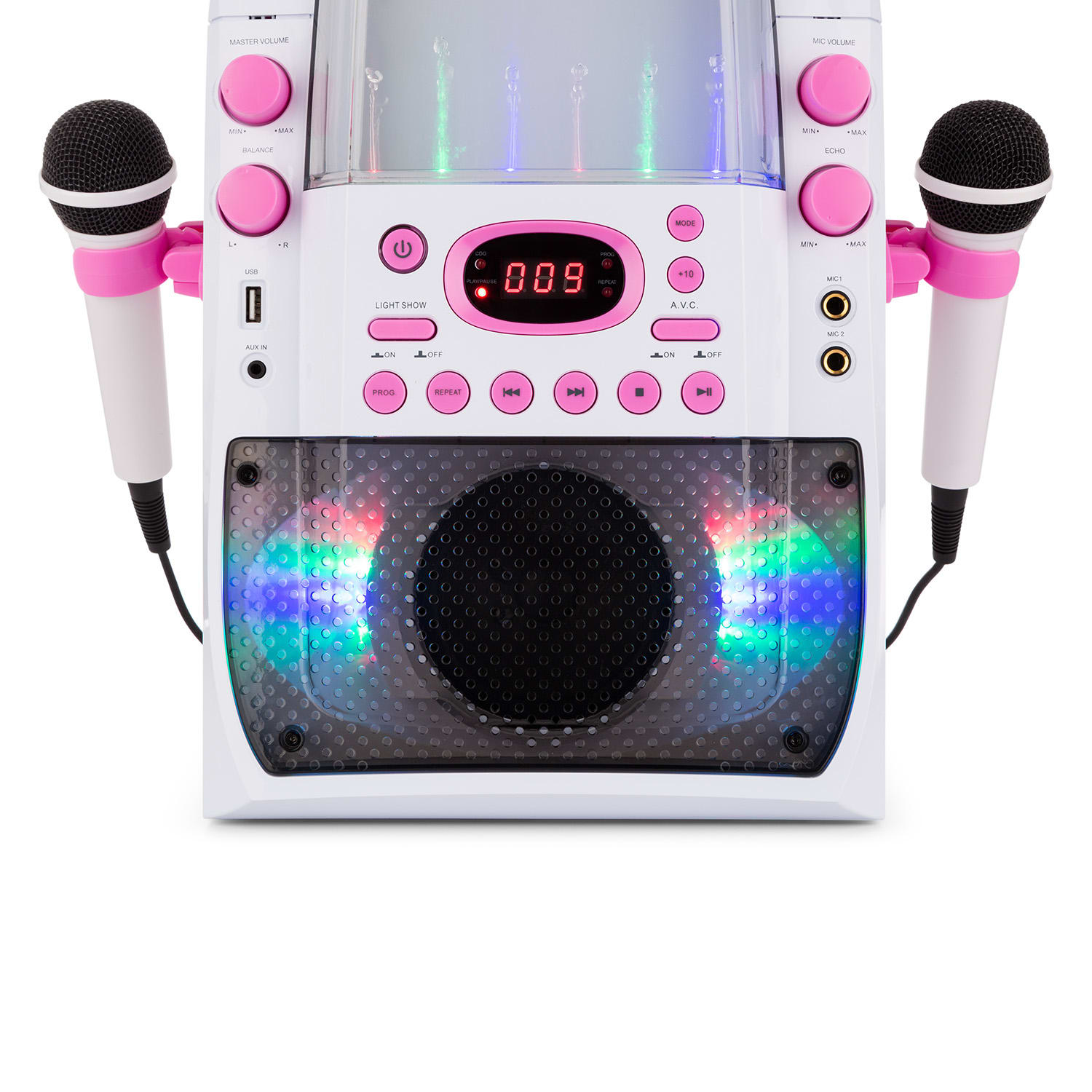 Kara Liquida BT Karaoke MachineLight Show Water Fountain BT White/Pink