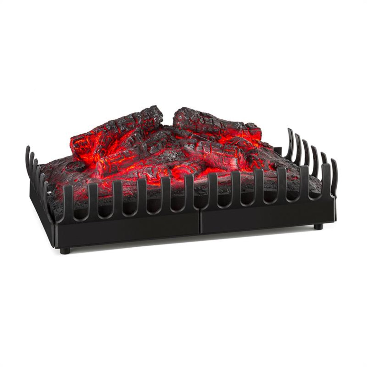 Kamini Insert de cheminée électrique 45W éclairage 40W -noir