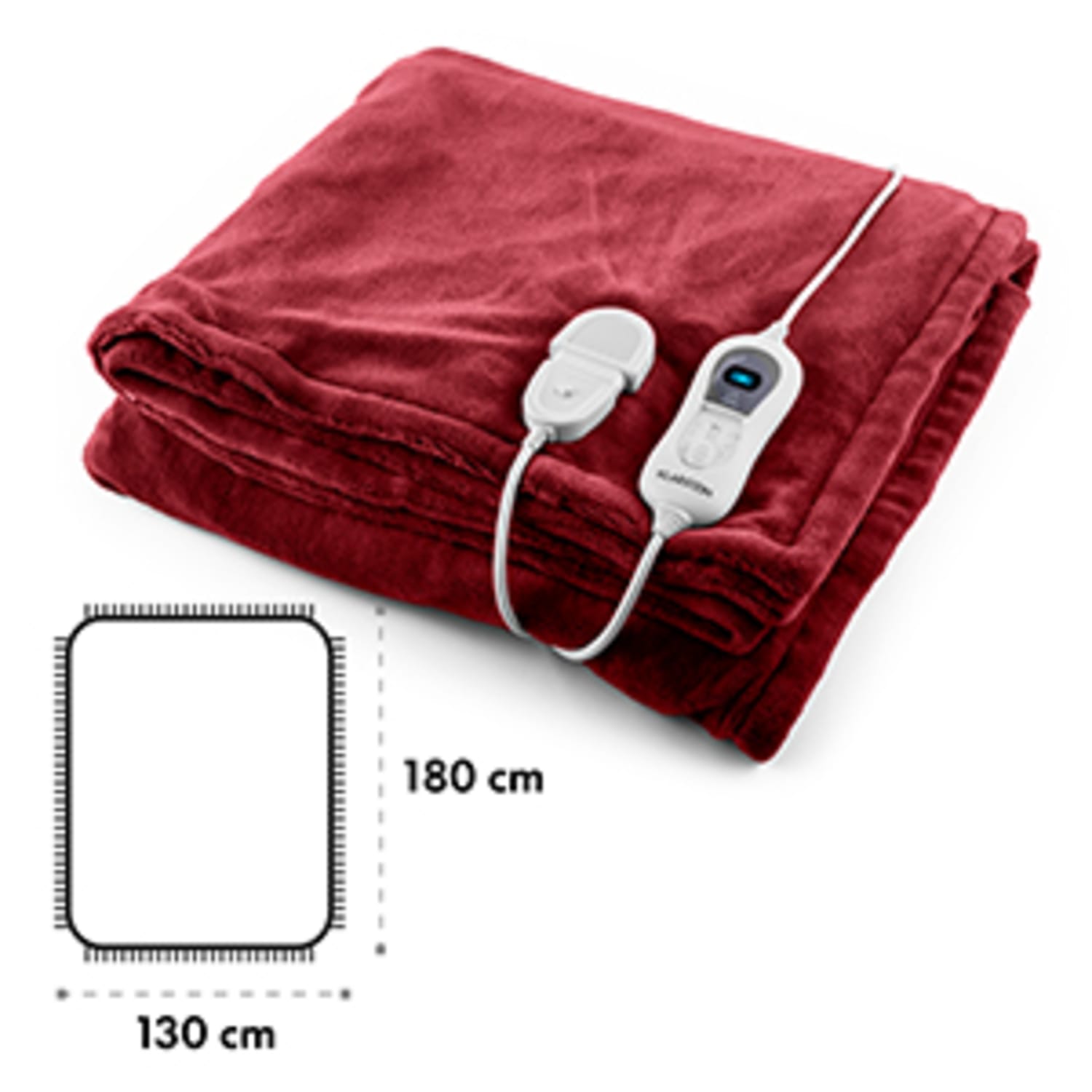 Dr. Watson XL Manta eléctrica 120 W lavable 180x130cm micro fibra morada