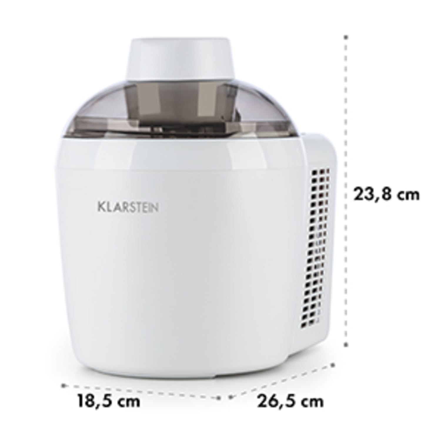 Schneeflöckchen Eiscremebereiter thermoelektrisch 700ml leise weiß