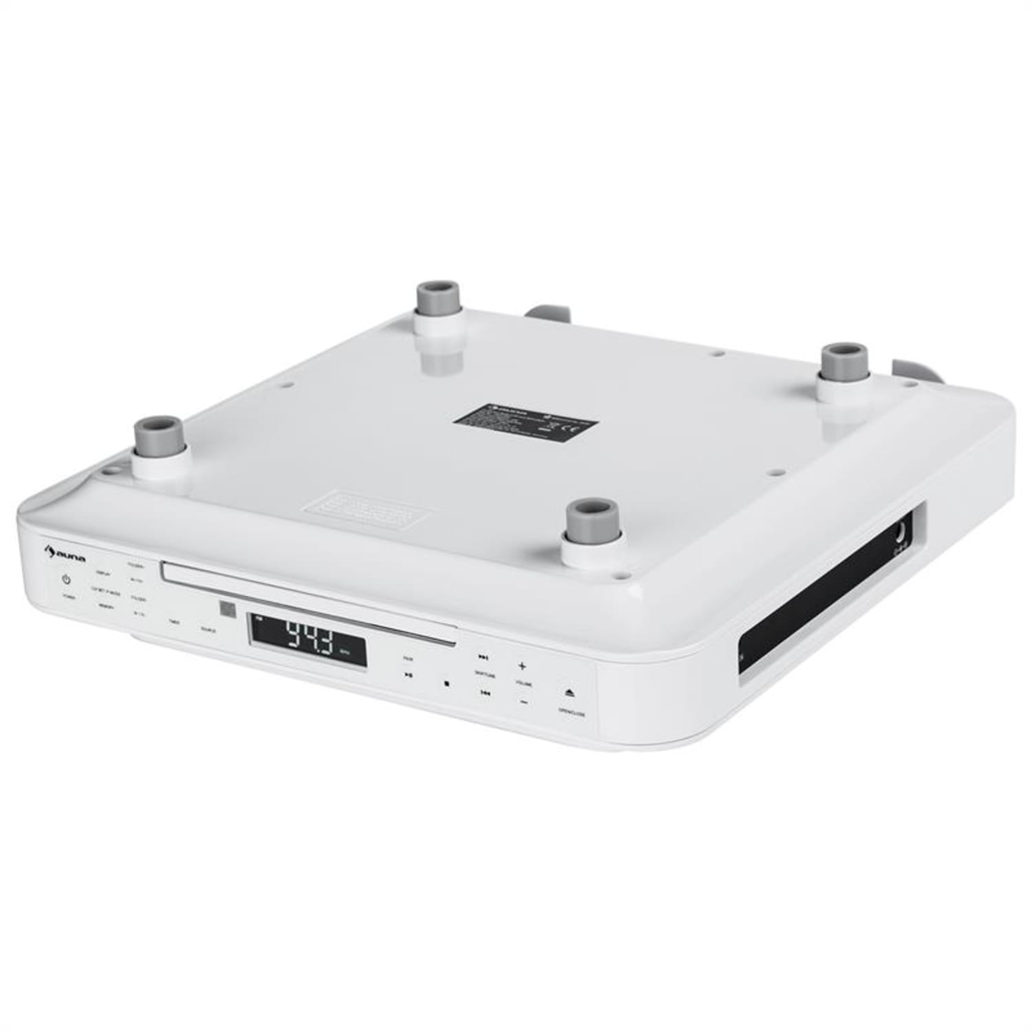 KRCD-100 BTKitchen Under Cabinet Radio CD MP3 Radio White
