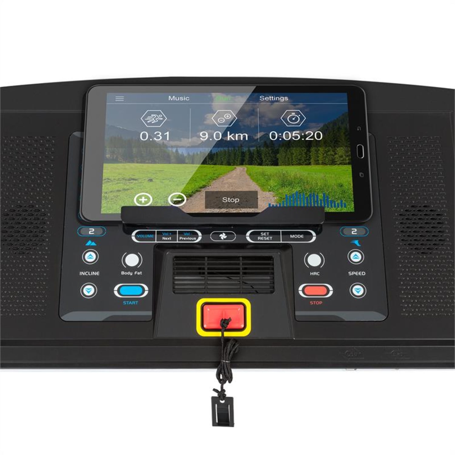 CAPITAL SPORTS Pacemaker X60 Tapis Roulant 2,5/6,5 PS Puls LCD nero/bianco