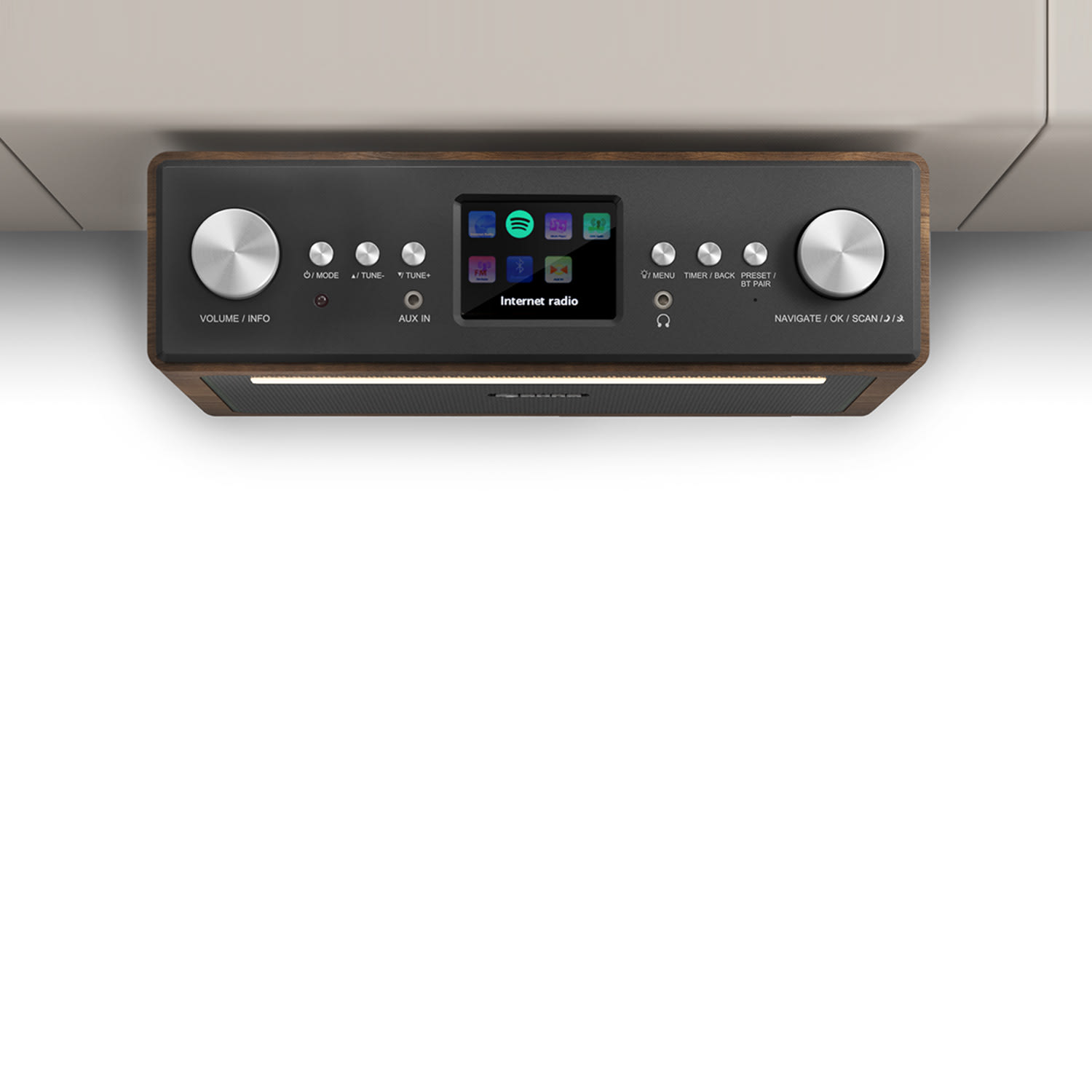 Radio Da Cucina Soundmaster UR2045SI | DAB+/FM Bluetooth | Luce LED | 20 Preset | Vivavoce - Foto 2