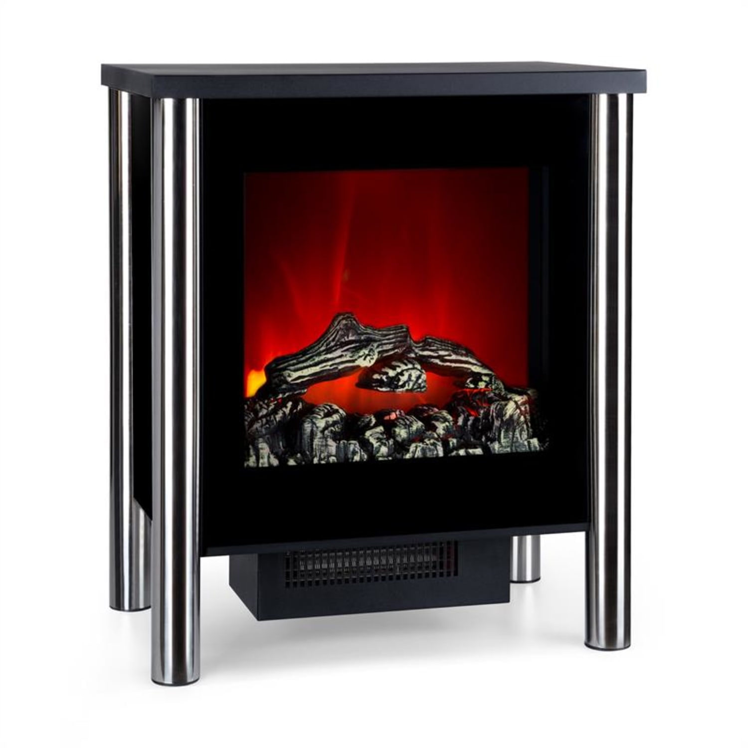 Copenhagen-Premium Electric Fireplace Big 950 / 1900W Thermostat Black