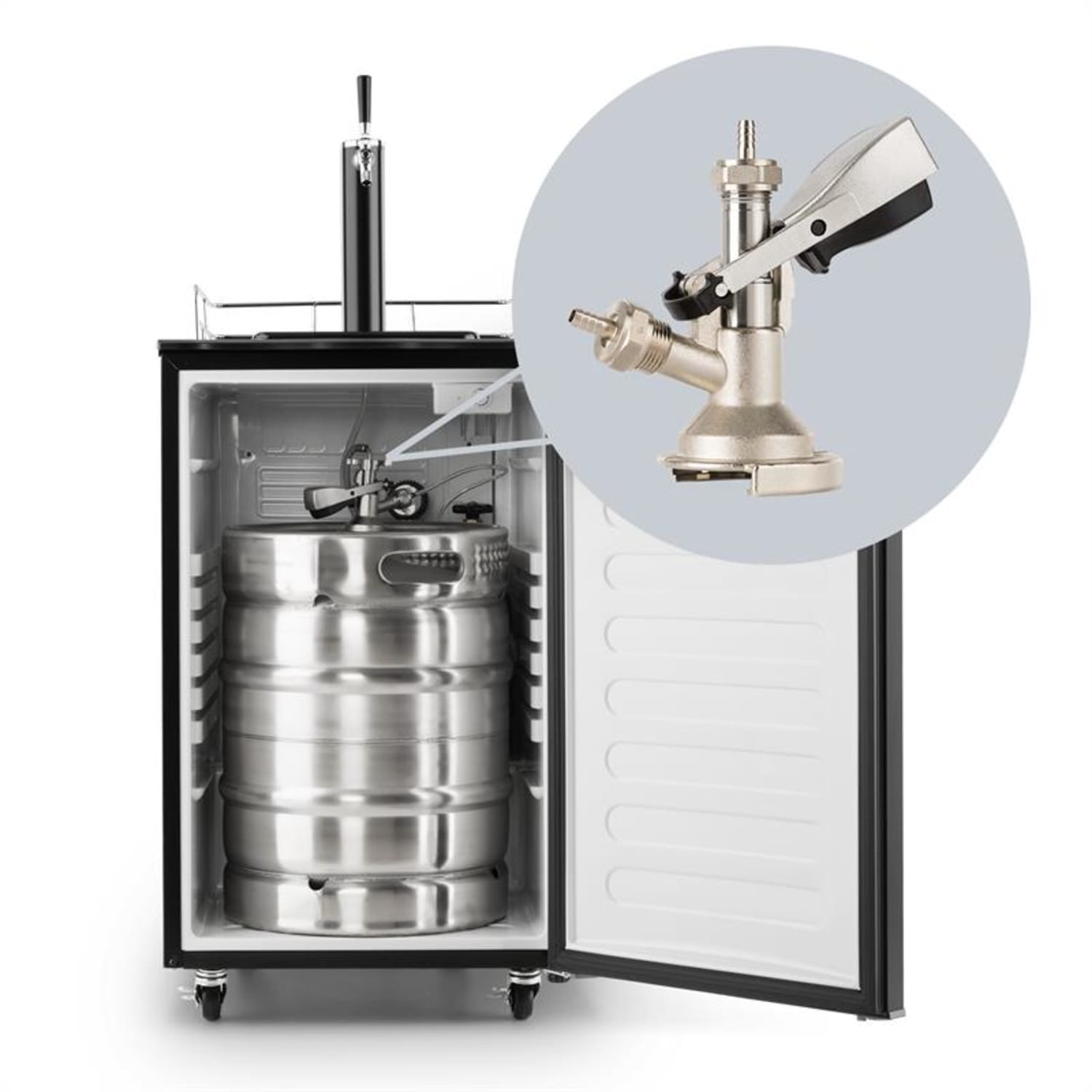 Klarstein Flat Keg Coupler Tap Head Type A for Big Spender Single and